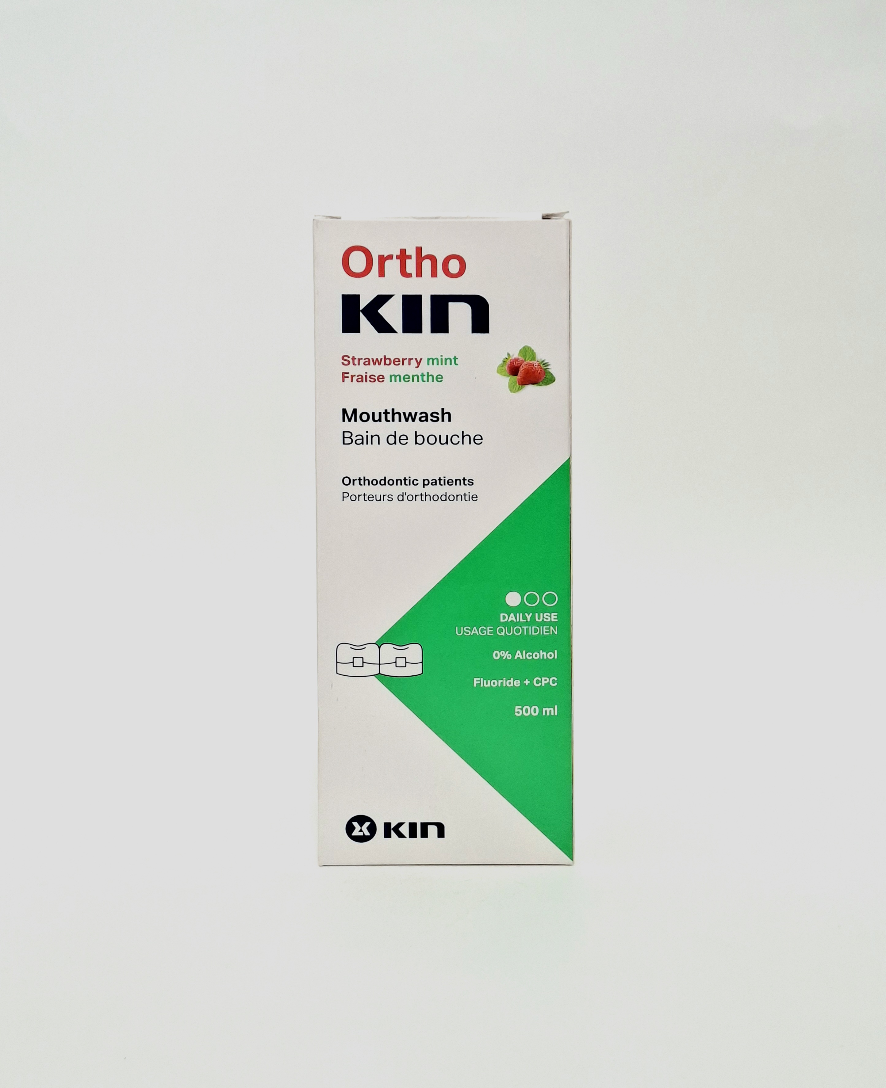 Kin Orto mouthwash for mouth strawberry, mint 500ml 15623 Kin, Spain