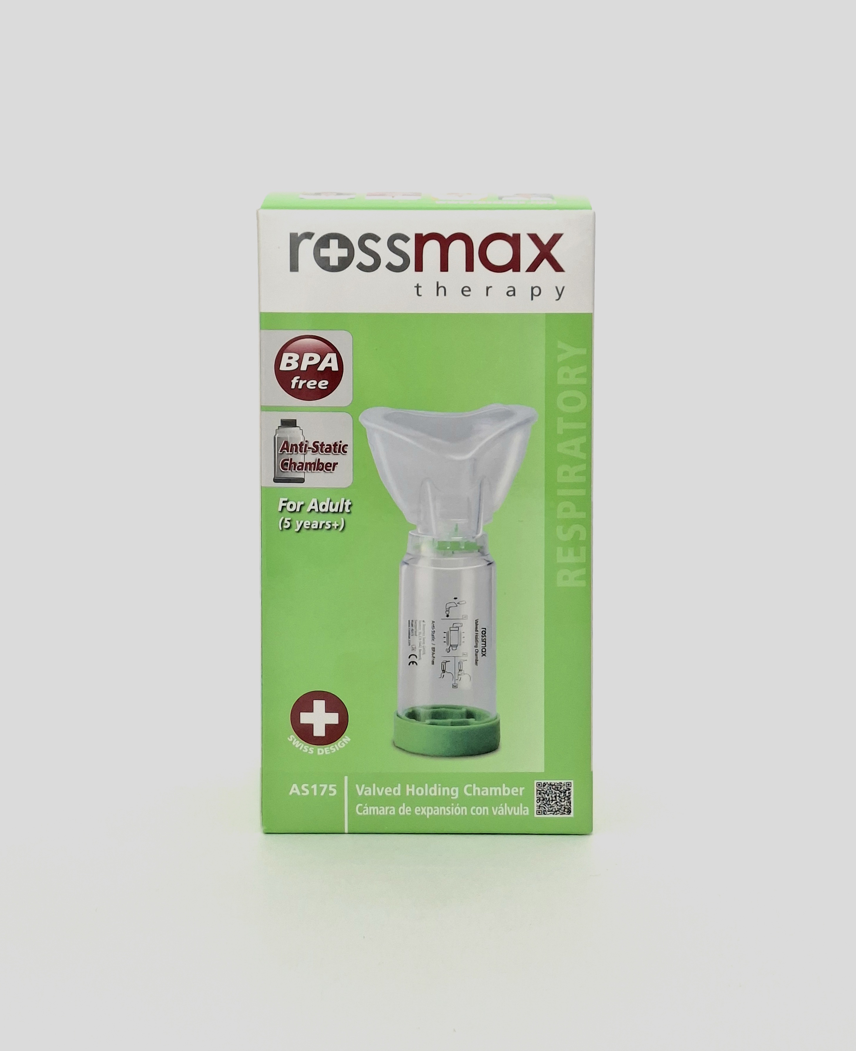 Аэрочембер (спейсер для ингаляций) с маской М 5лет AS175 Rossmax. США
