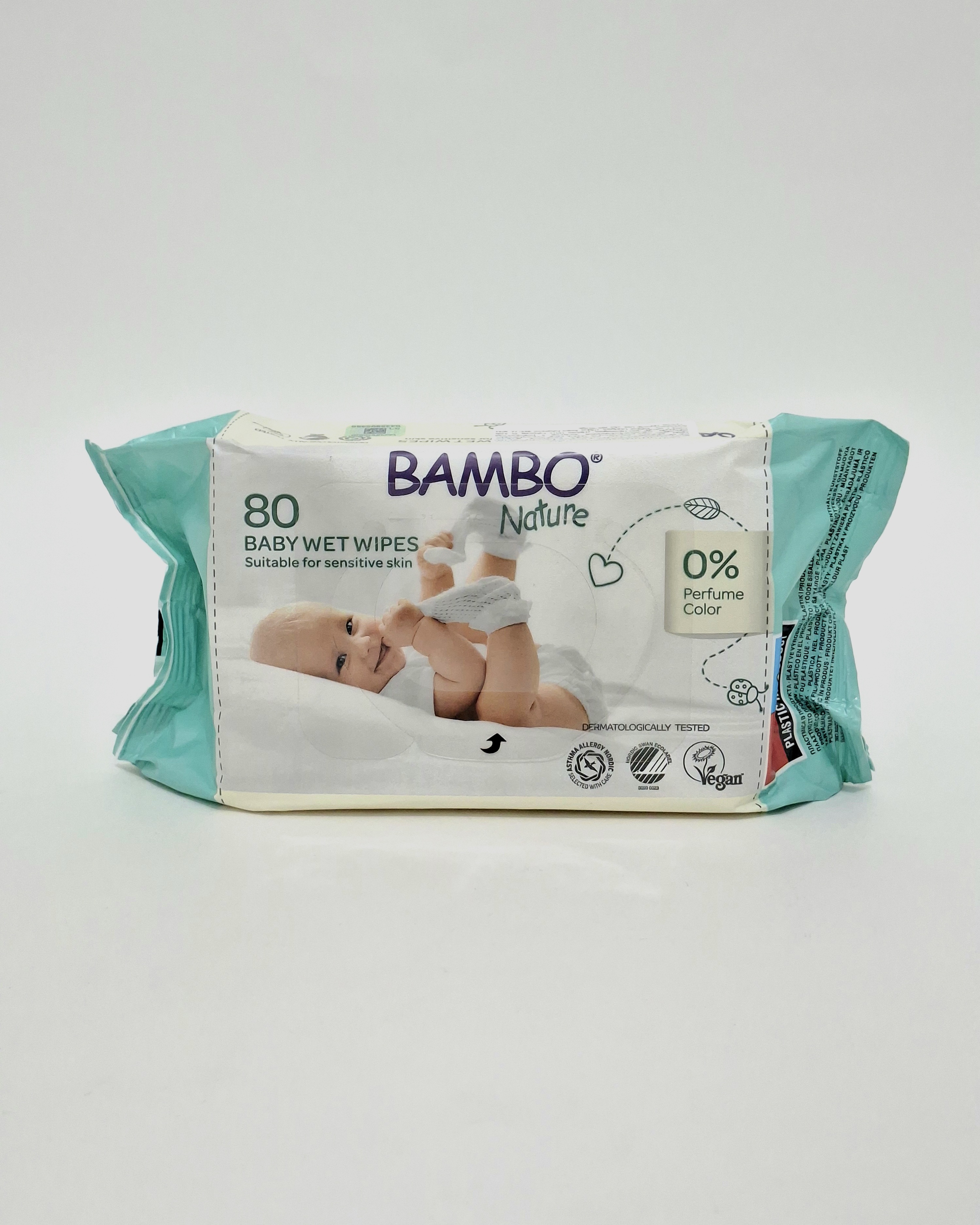 Салфетки влажн. детские Бамбо Натуре 1000012810 x80 Абена