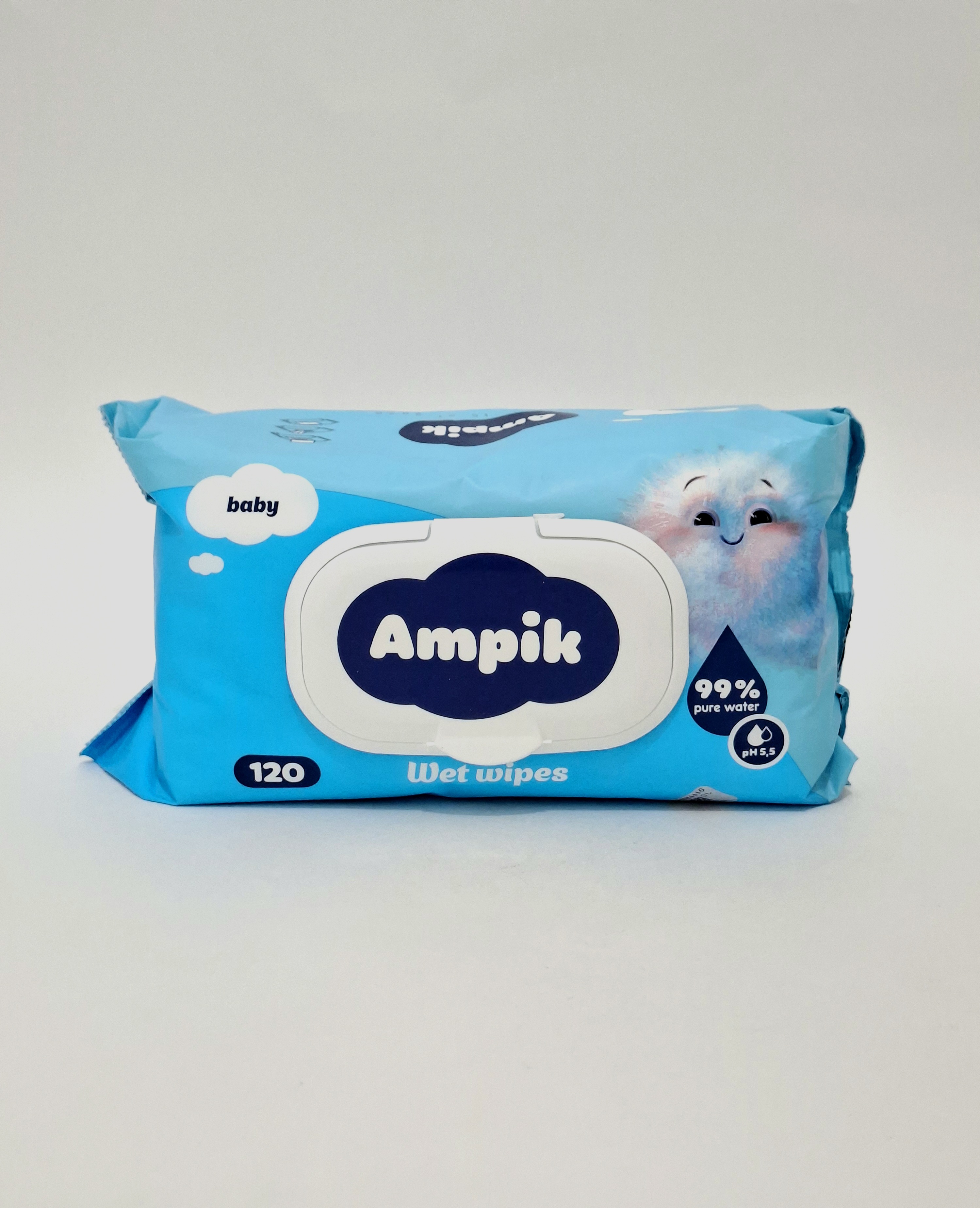 Ампик салфетки влаж. Детские 99% pure water х 120 Кейр Груп, Армения