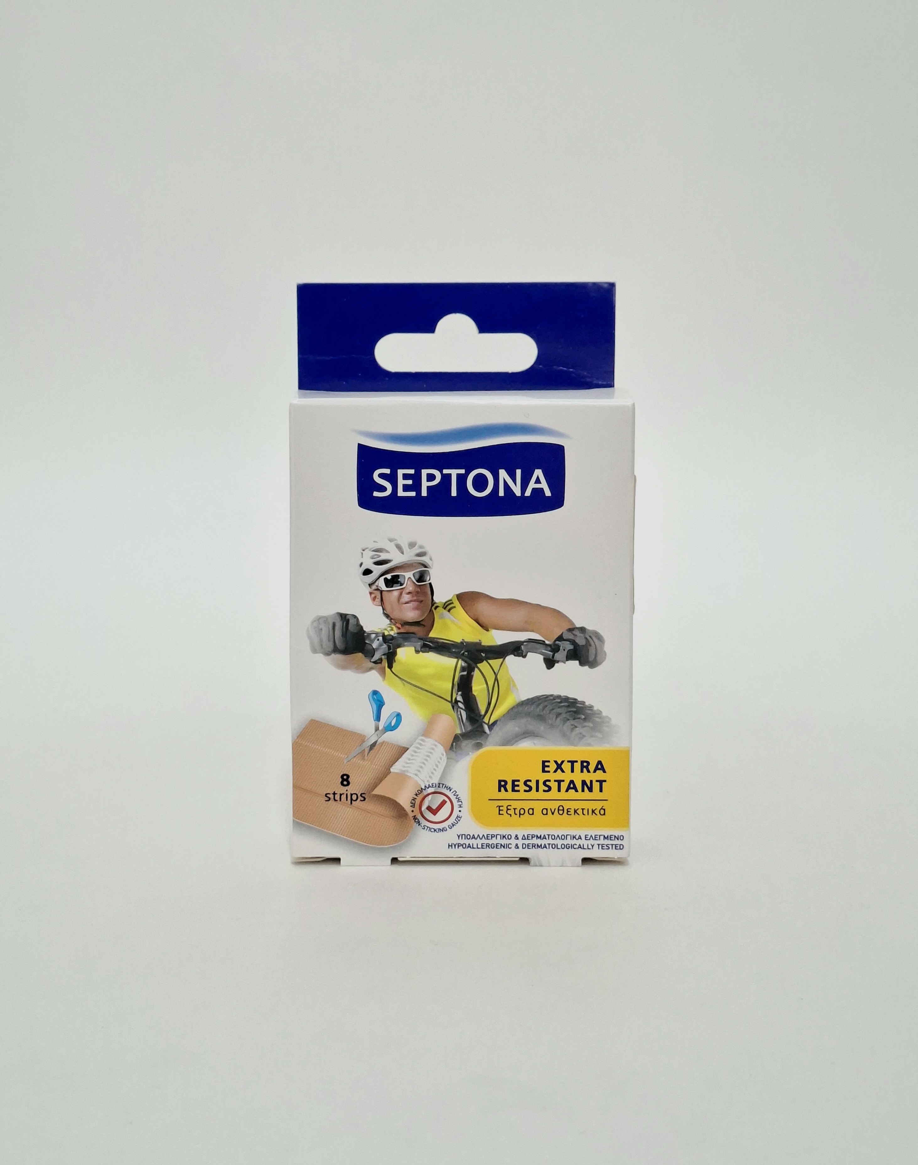 Adhesive plaster extra rezistentnyy x 8 telesnyy, code 3086 Septona