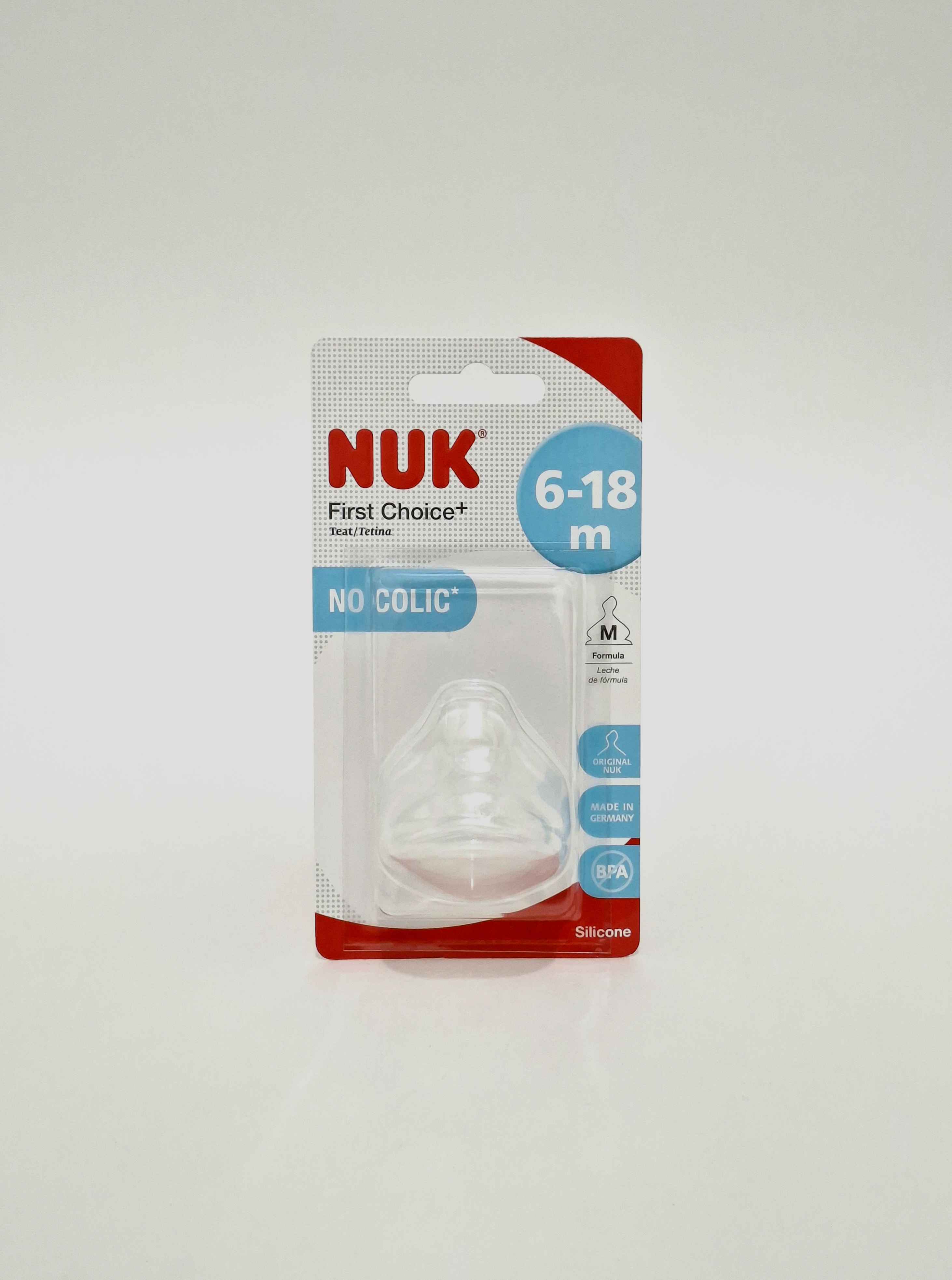nipple strength. "FC+" 6+ months for milk x 1 in pack. (Medium) code 10721273 Nuk