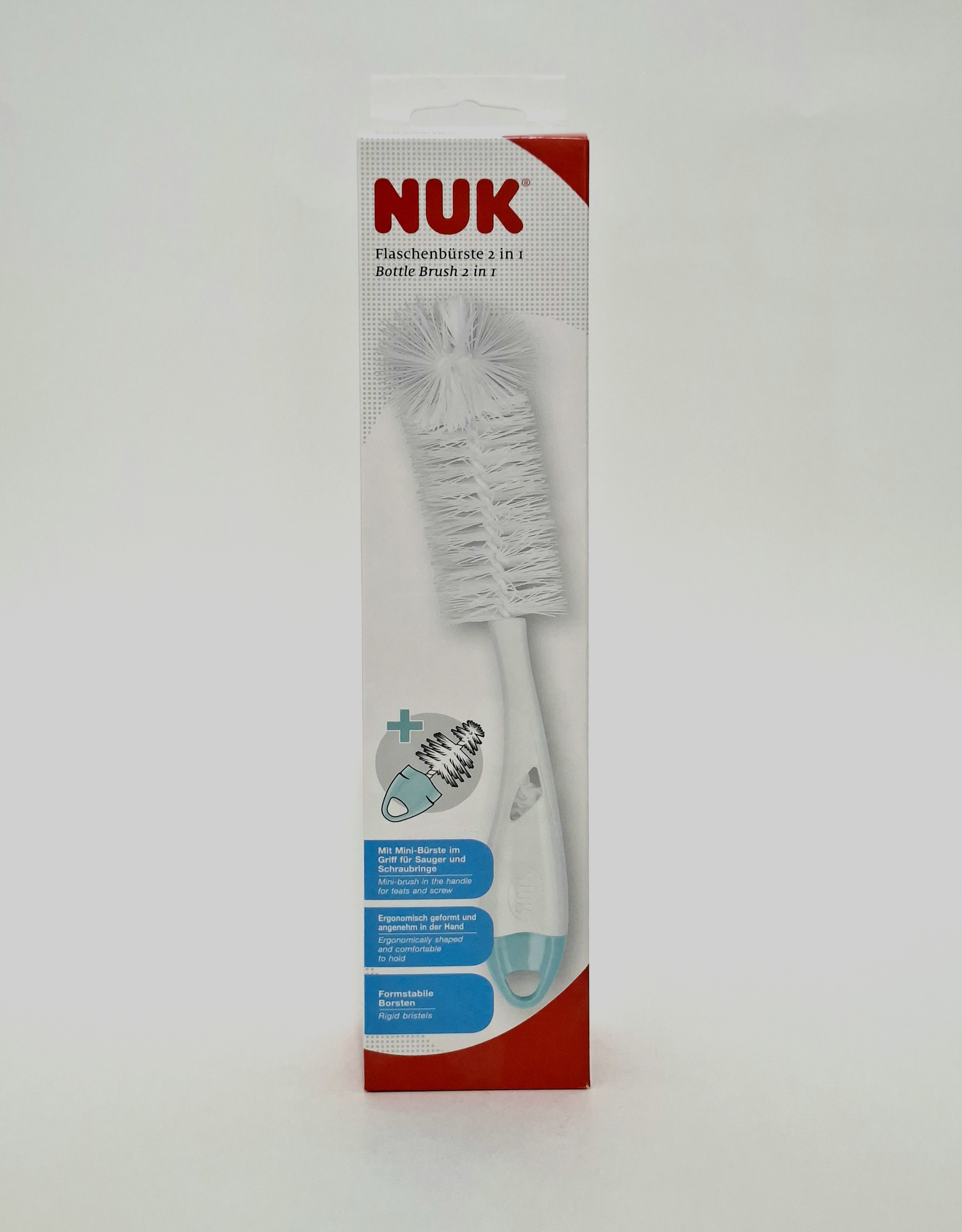 brush for butylochki 2 in 1, with tverd. pack. code 10256505 Nuk