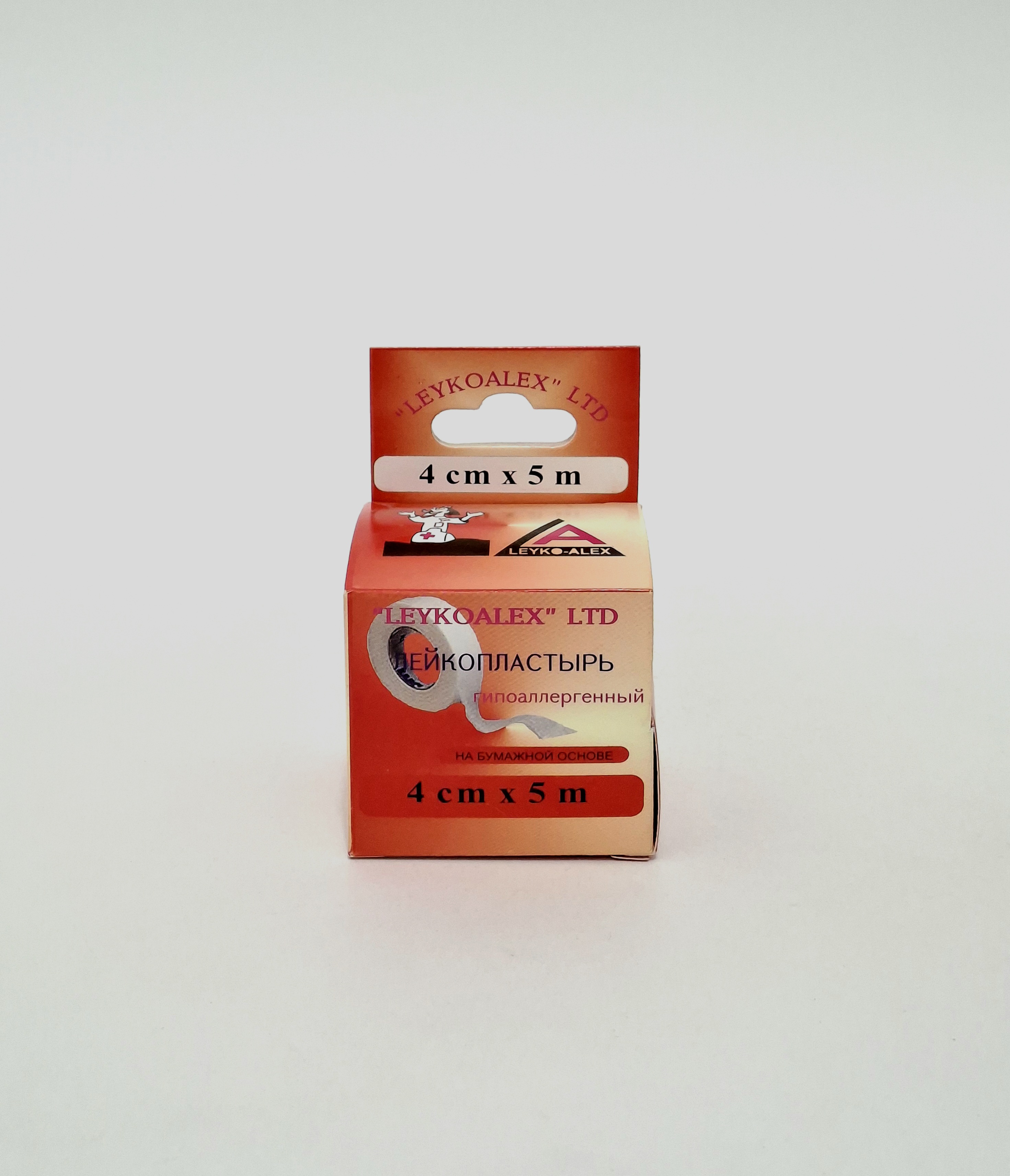 Adhesive plaster paper 4cm x 5m Leyko