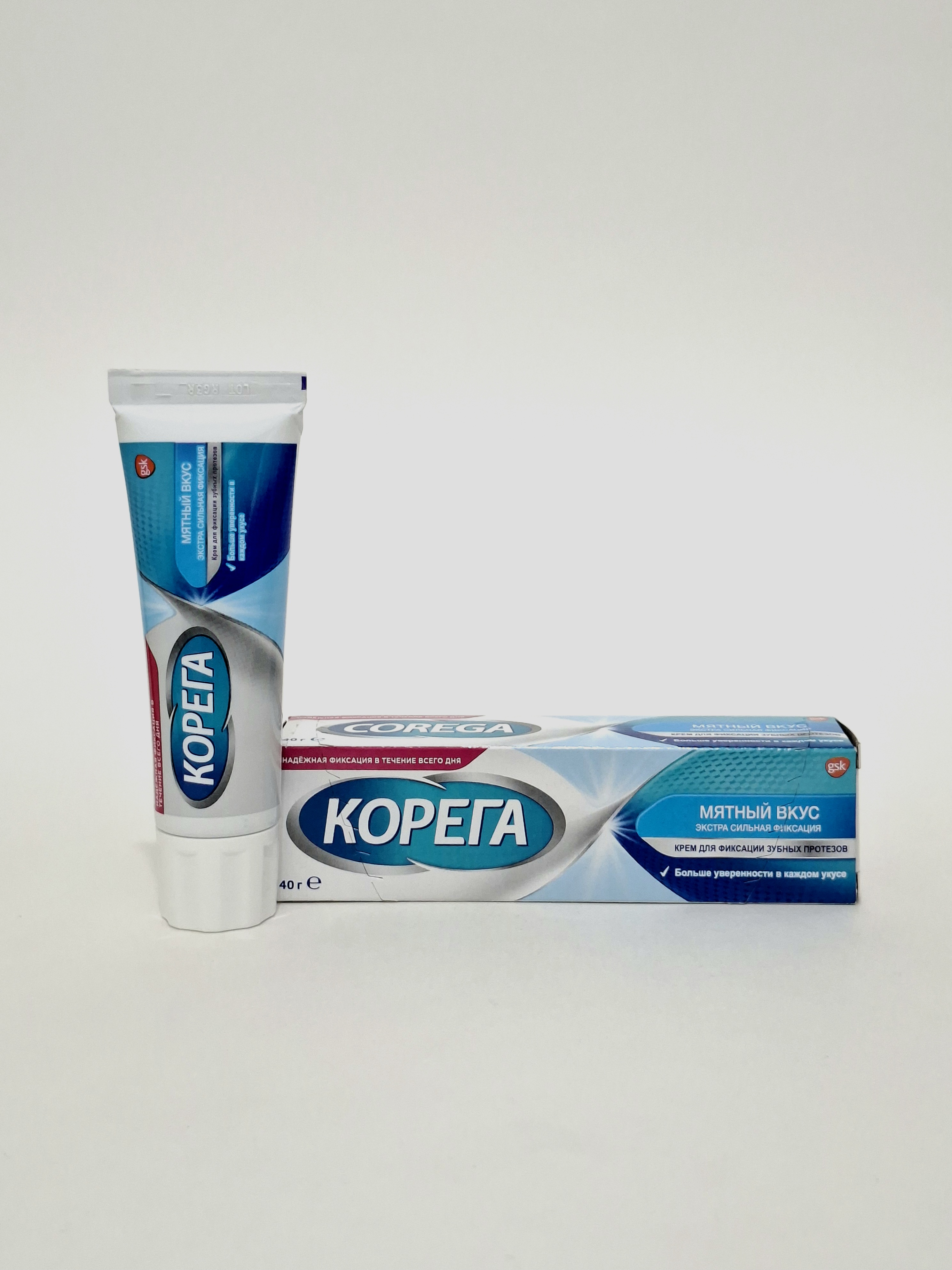 Корега крем мятный вкус экстра сильная фиксация 40г Глаксо СмитКлайн