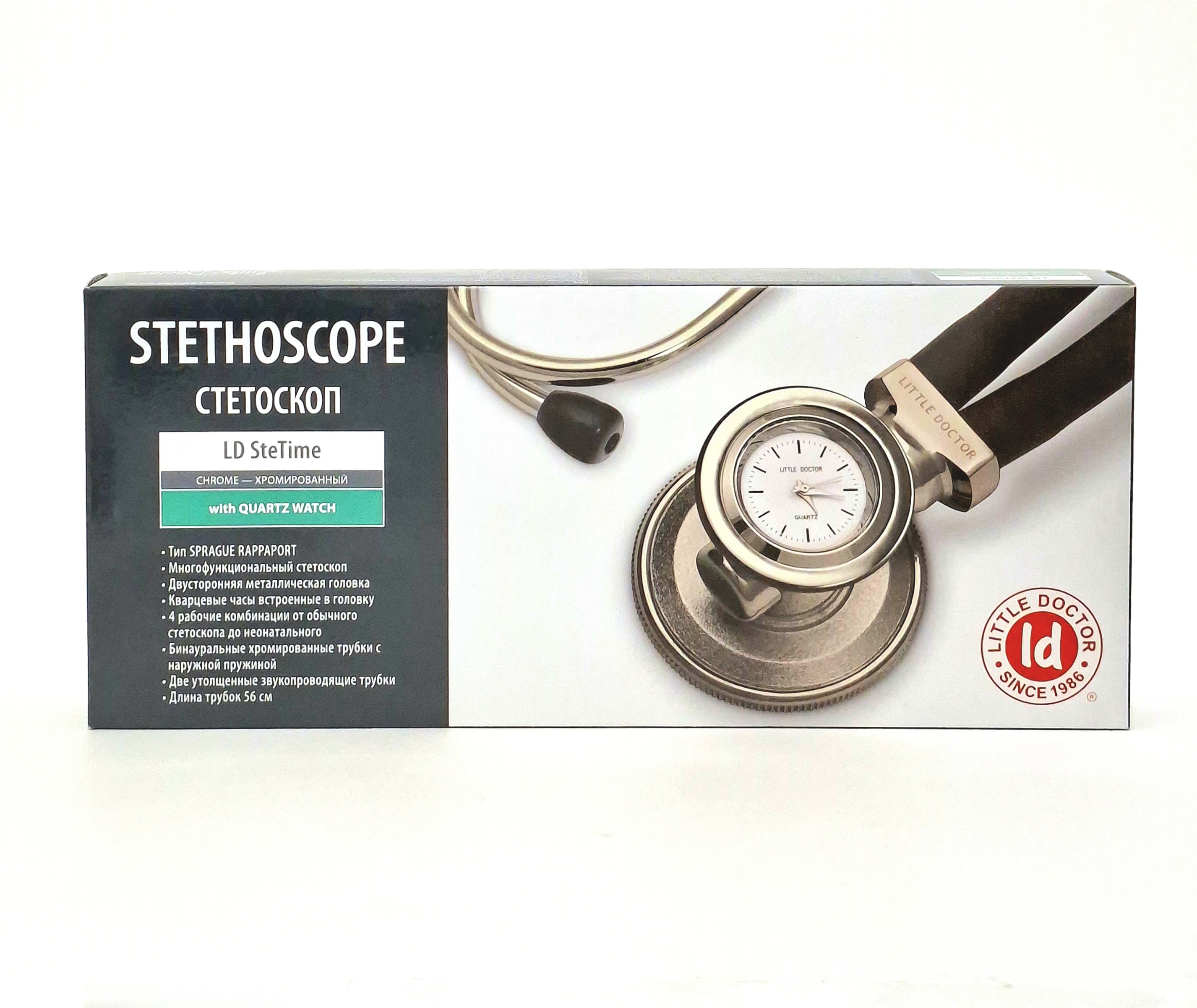 Стетоскоп Литл Доктор LD SteTime хромированный Little Doctor International (S) Pte. Ltd., Китай