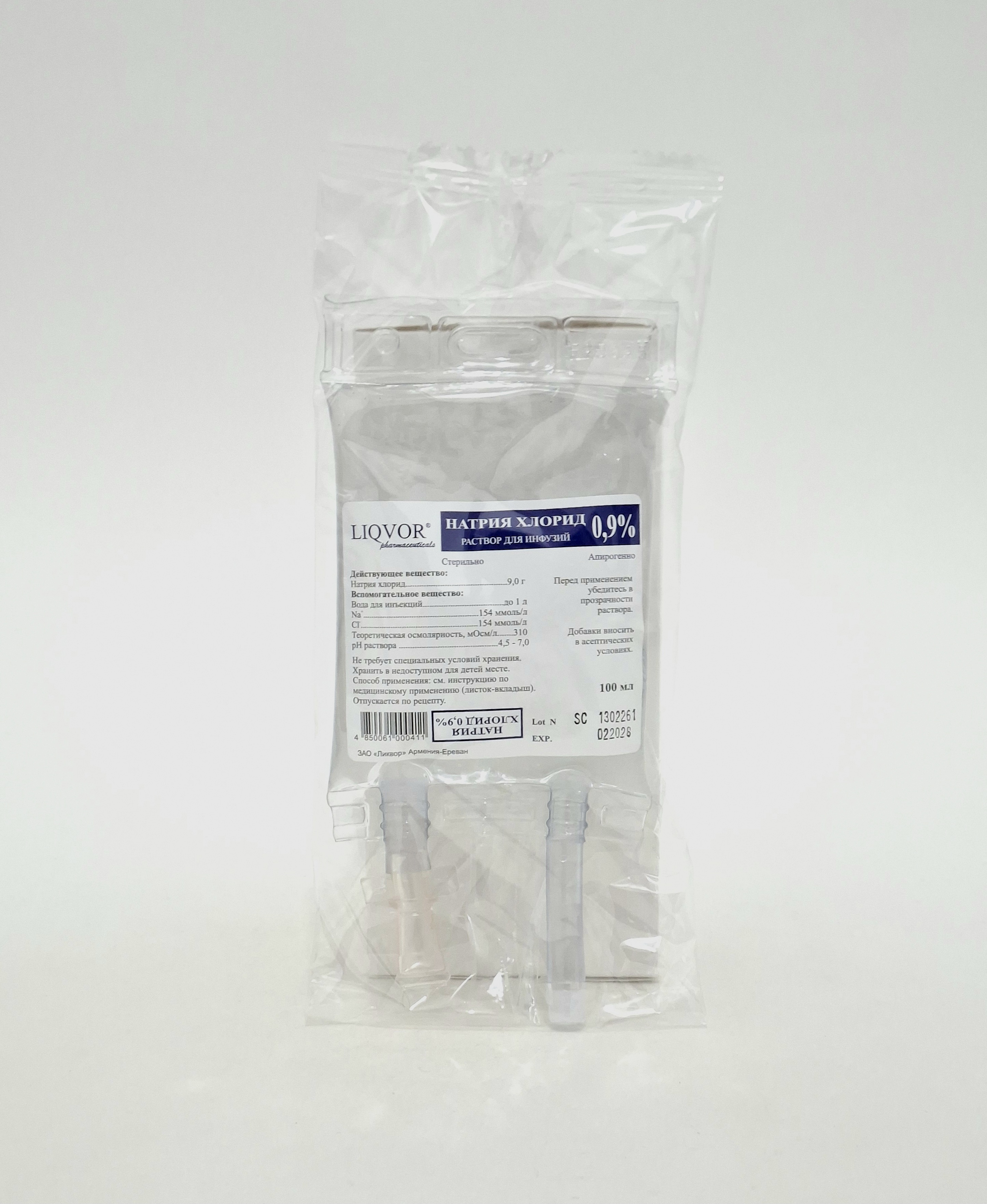 Sodium chloride 0.9%- 100ml Likvor/Armeniya