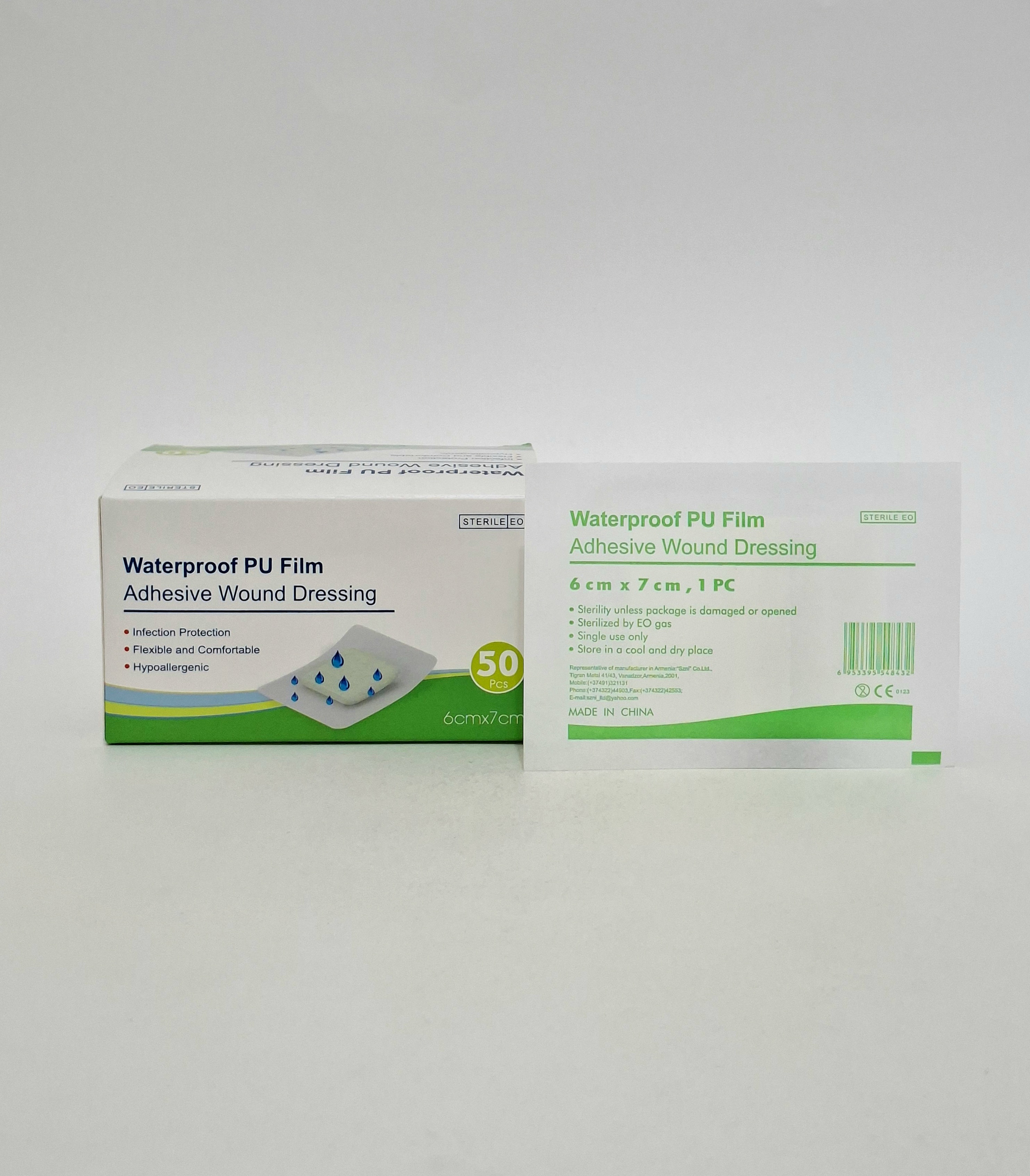 Dressing sterile posleopertsionnaya 6 x 7cm Szni China