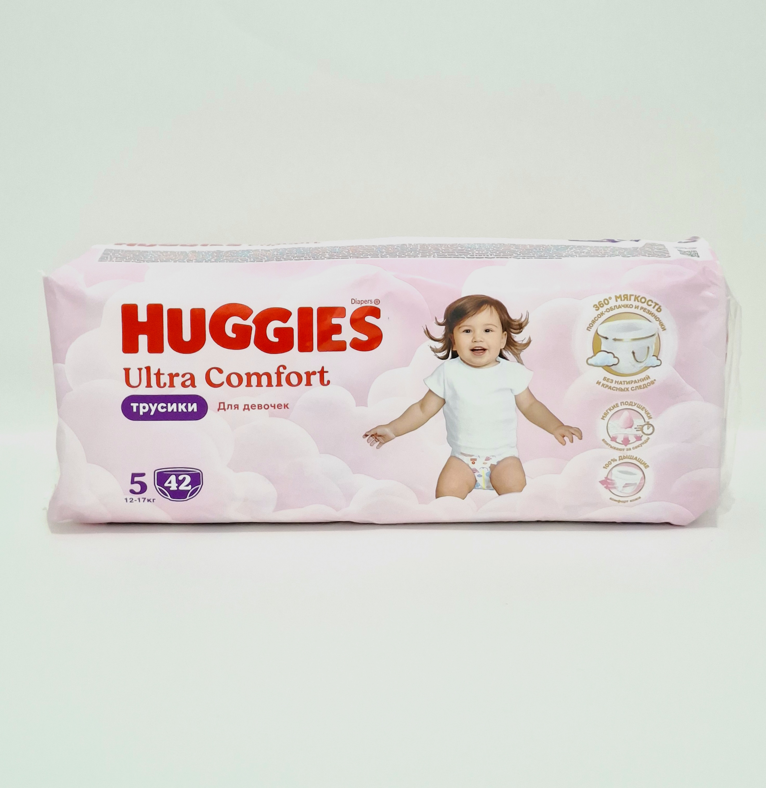 Huggies ultra comfort pants-diapers. for devochek x 5 12-17kg x 42 Kimberli-Klark