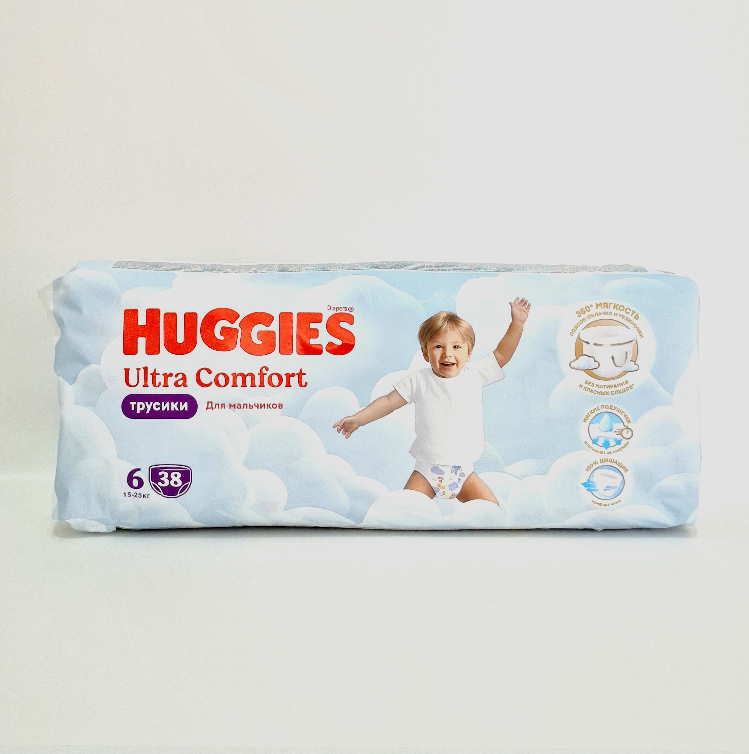 Huggies ultra comfort pants-diapers. for malchikov x 6 15for-25g x 38 Kimberli-Klark