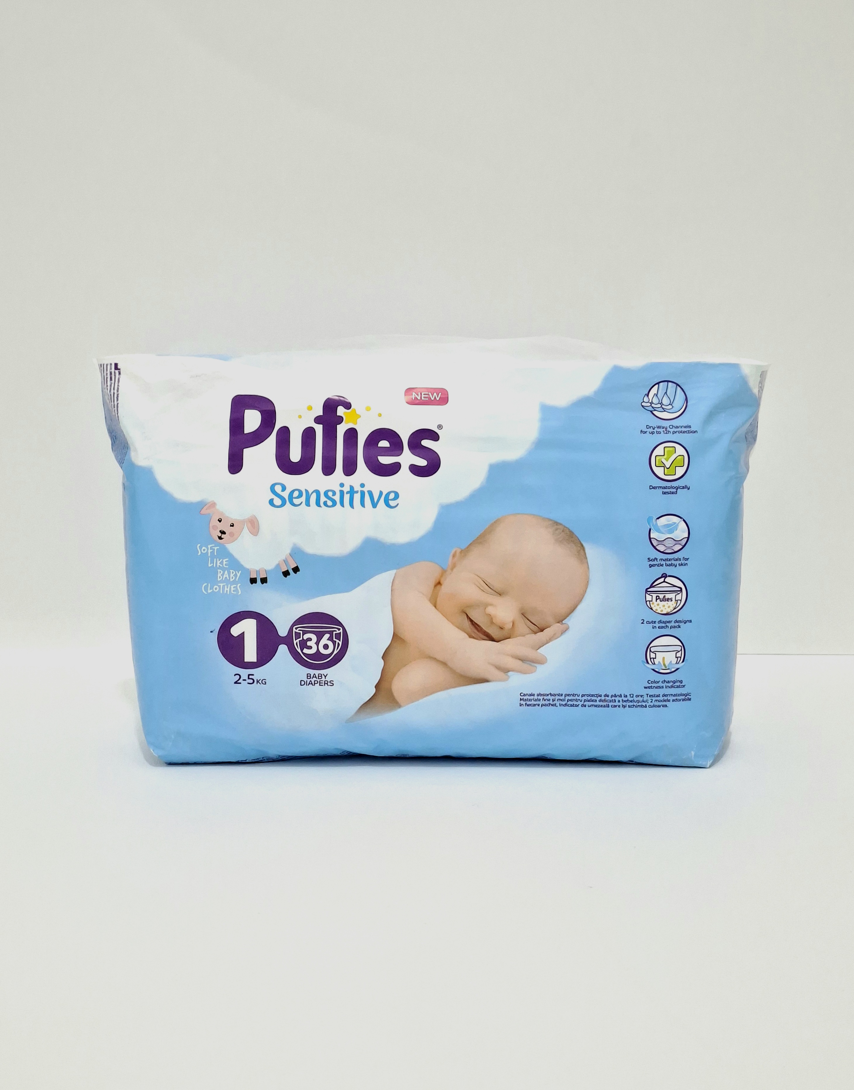 Diapers Pufies x 1 Newborn 2-5kg x 36 Bolgariya