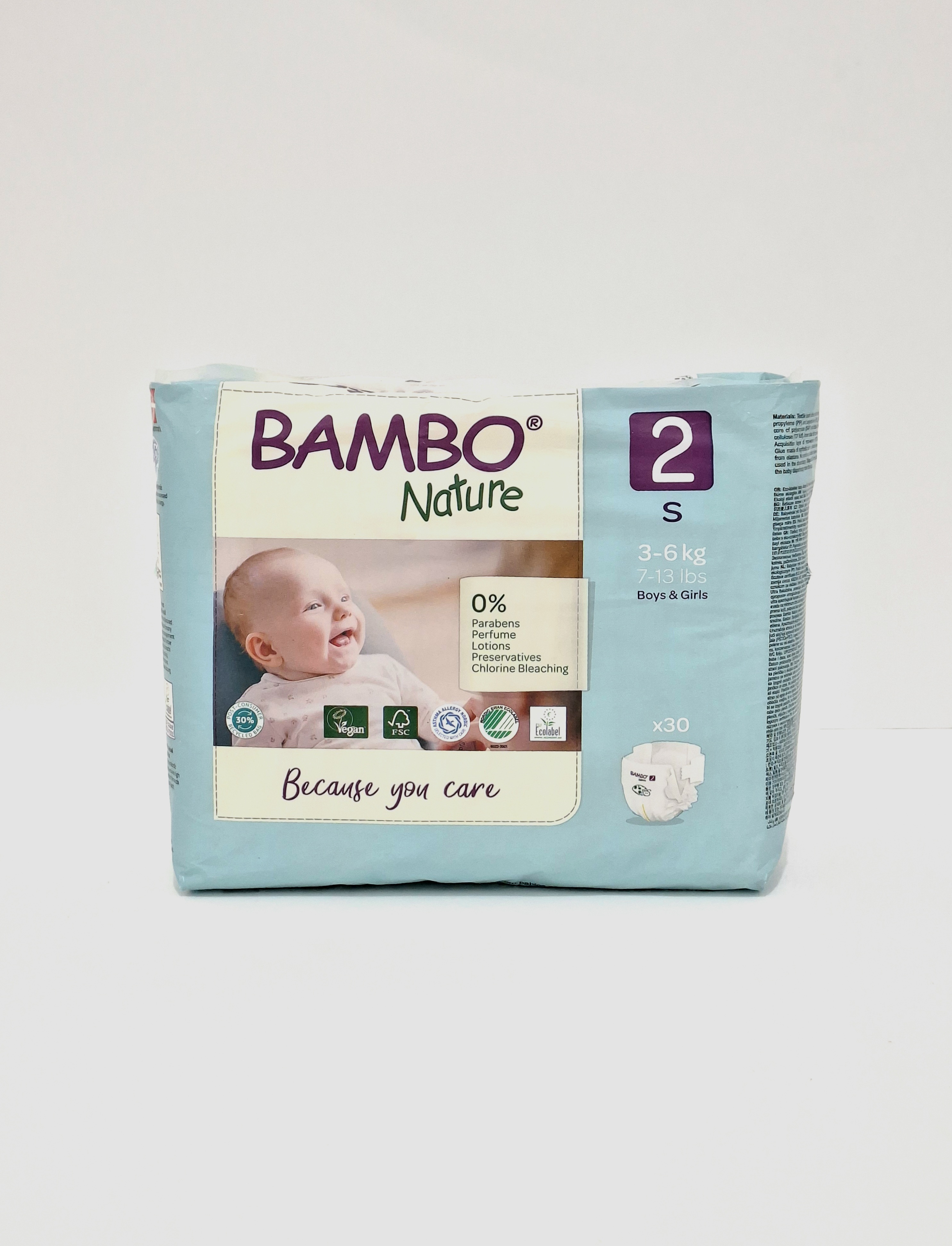 Бамбо натур N2 мини 3-6кг x30 310132 Абена