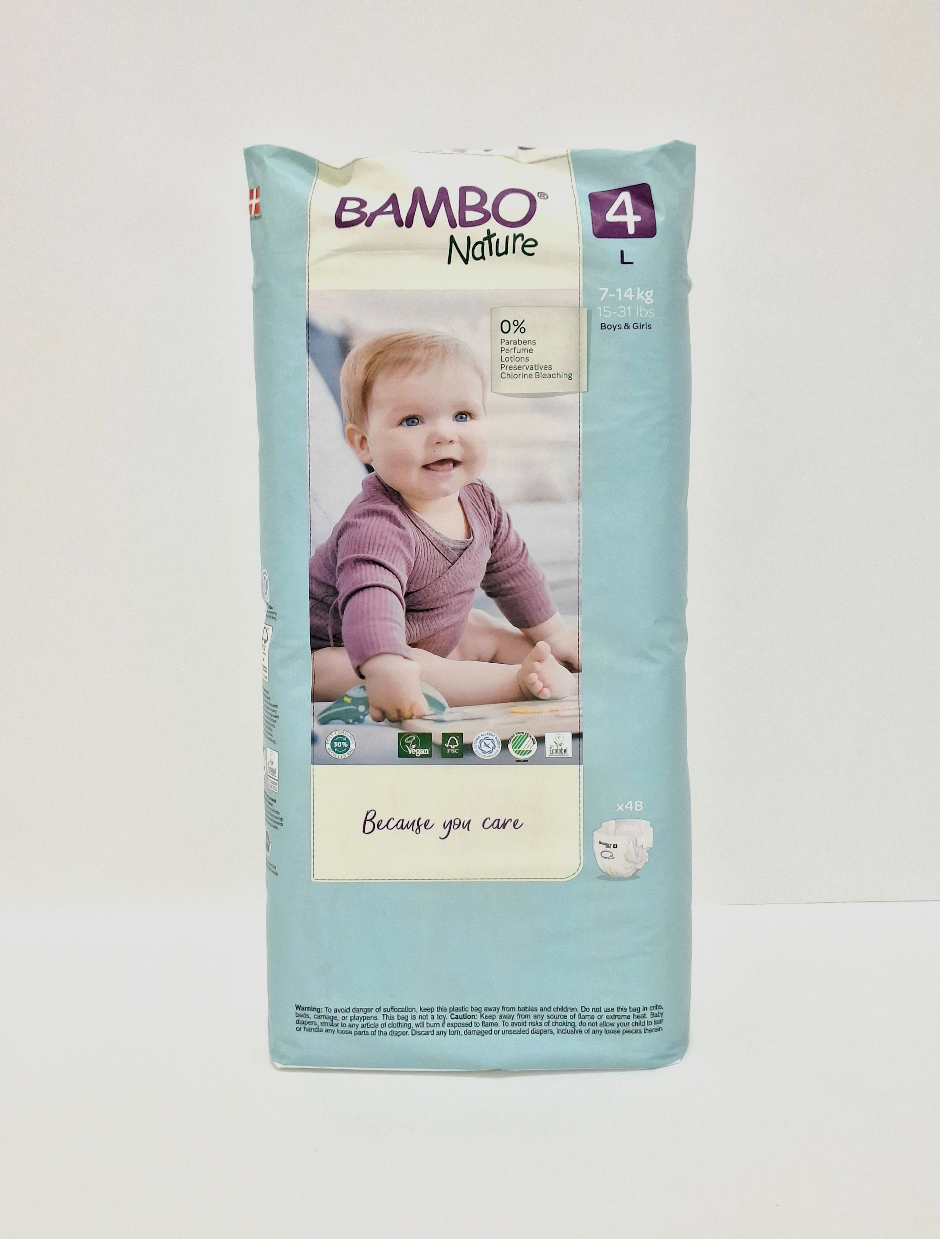 Бамбо натур N4 макси 7-14кг x 48 19264 Абена