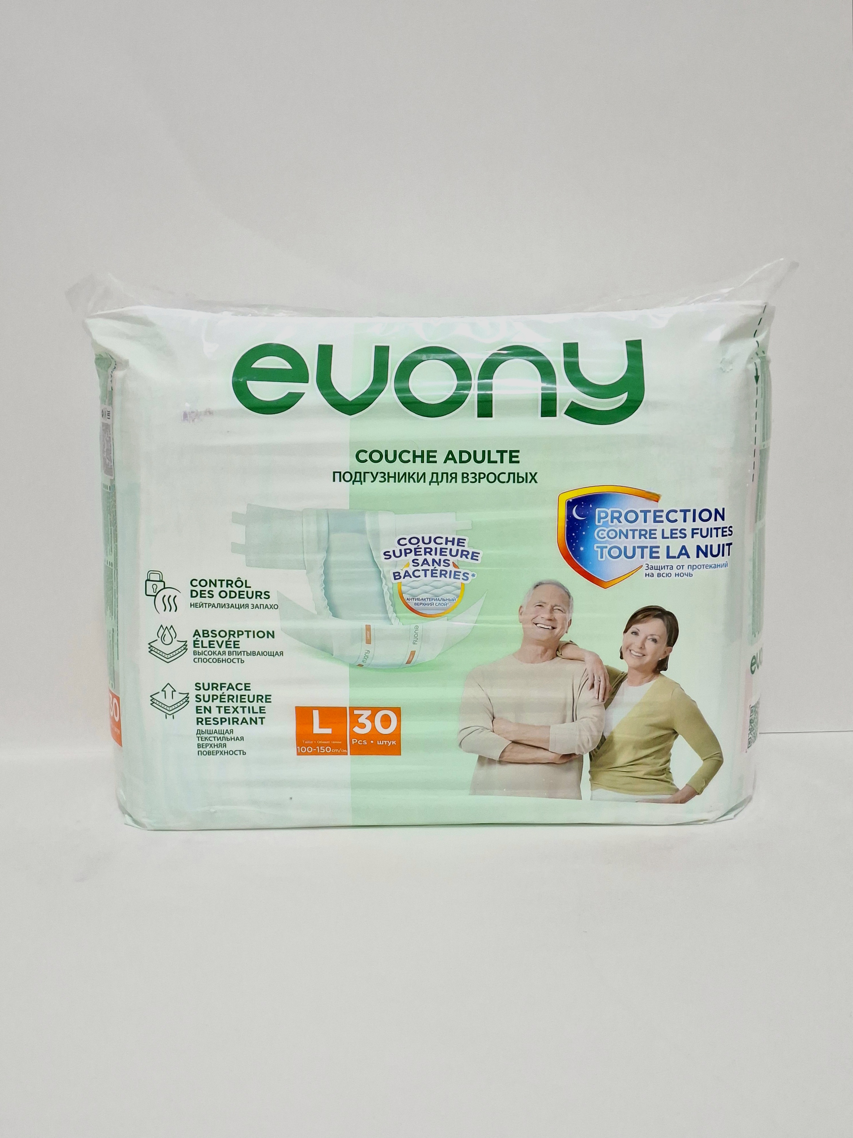 Diapers for adults EVONY Adult Diaper L 4*30 Prokter