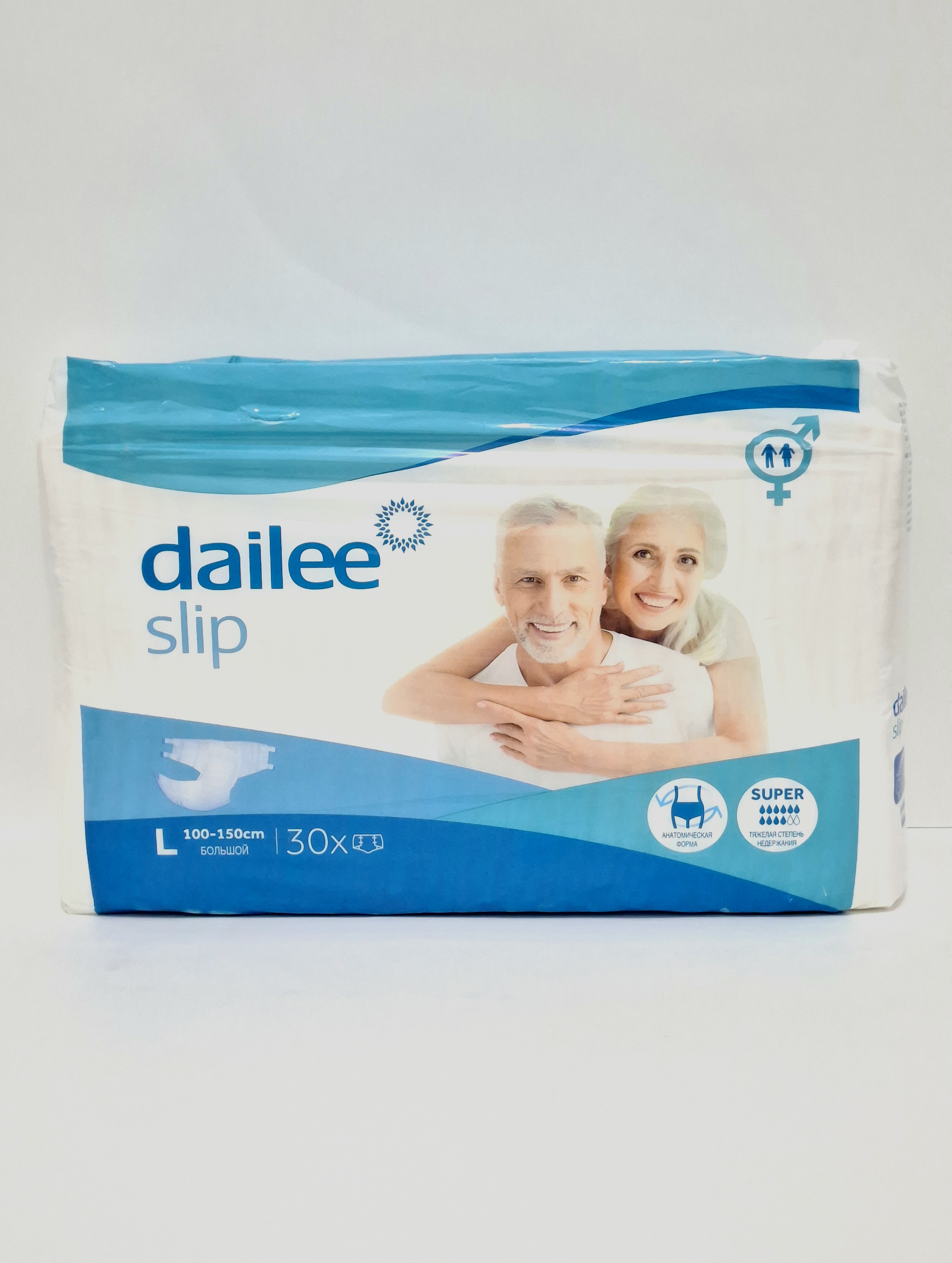 Подгузники для взр dailee super L (110-150см), 8 капли Россия