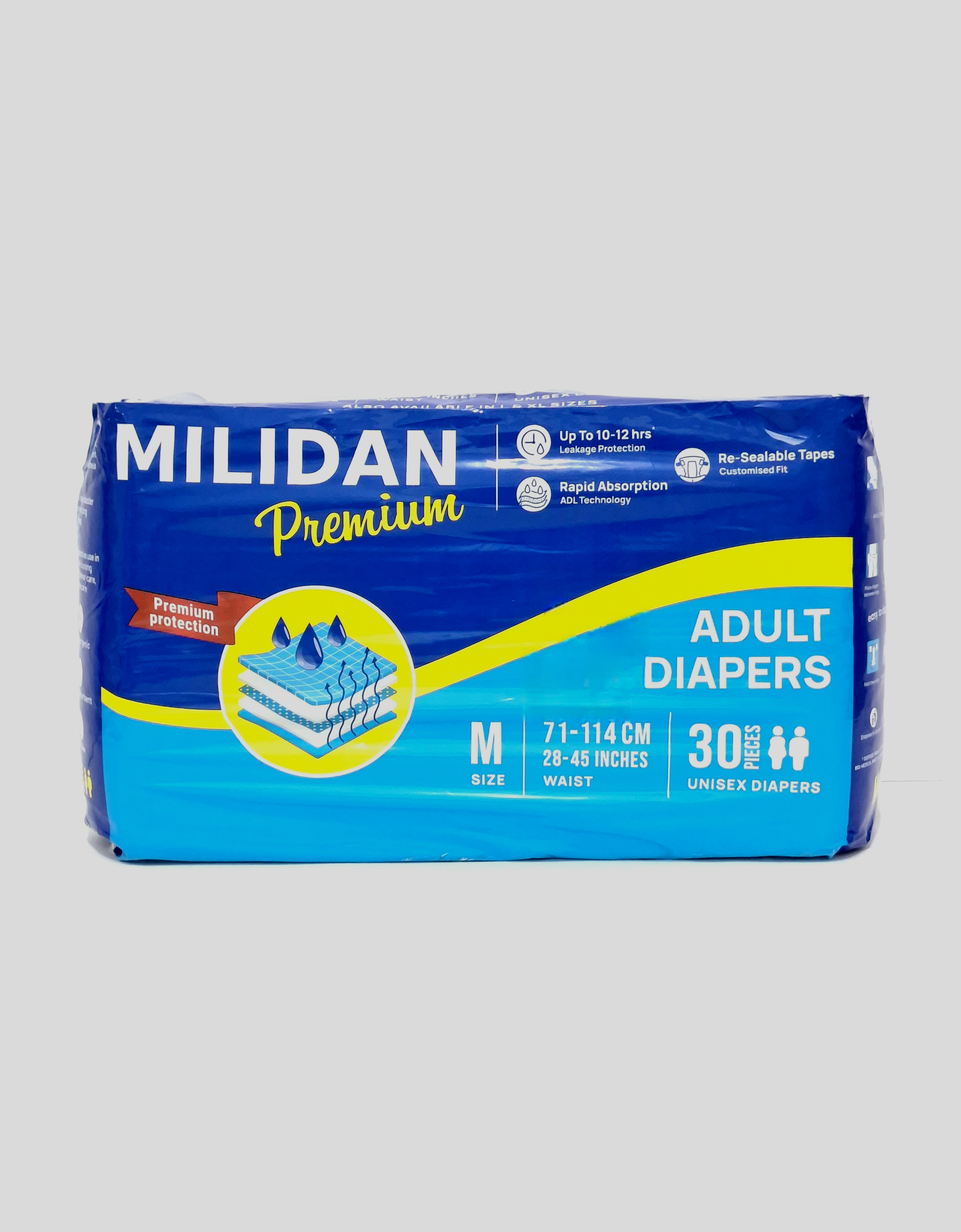 Milidian premium diapers for adults M x 30 Demi farm, India