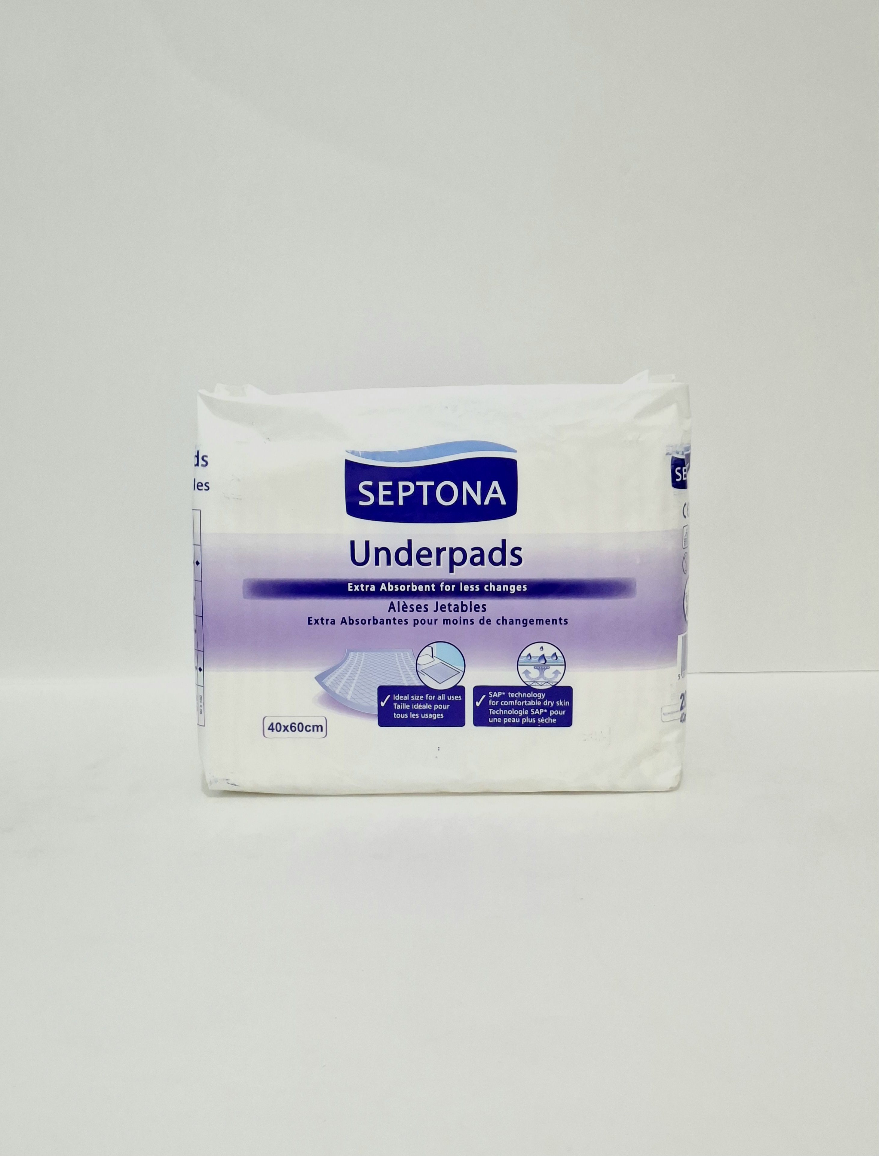 Sheets vpit. PREMIUM 40 x 60 in pack 20pcs, code 0012 Septona