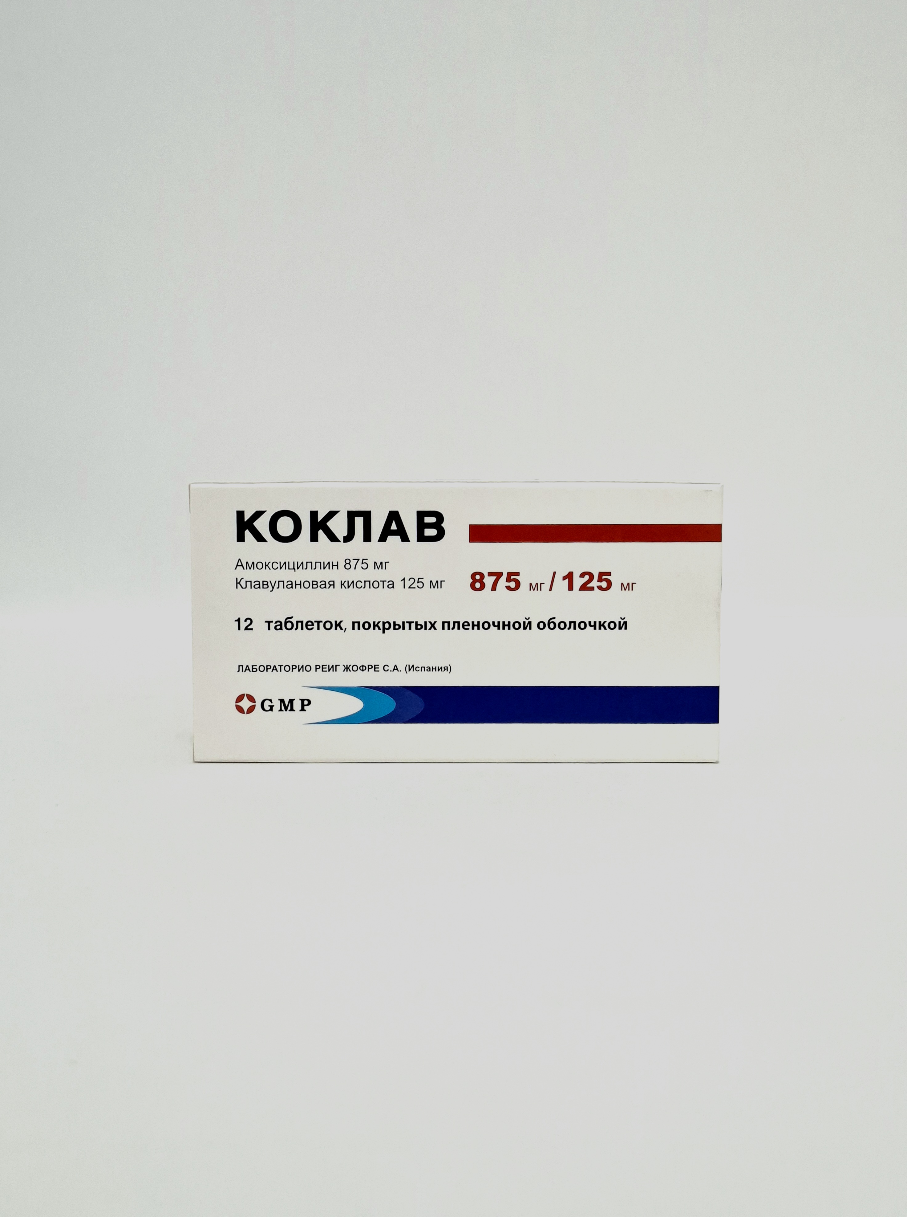Коклав таб. п/о 875мг/125мг х 12 Джи Эм Пи, Грузия