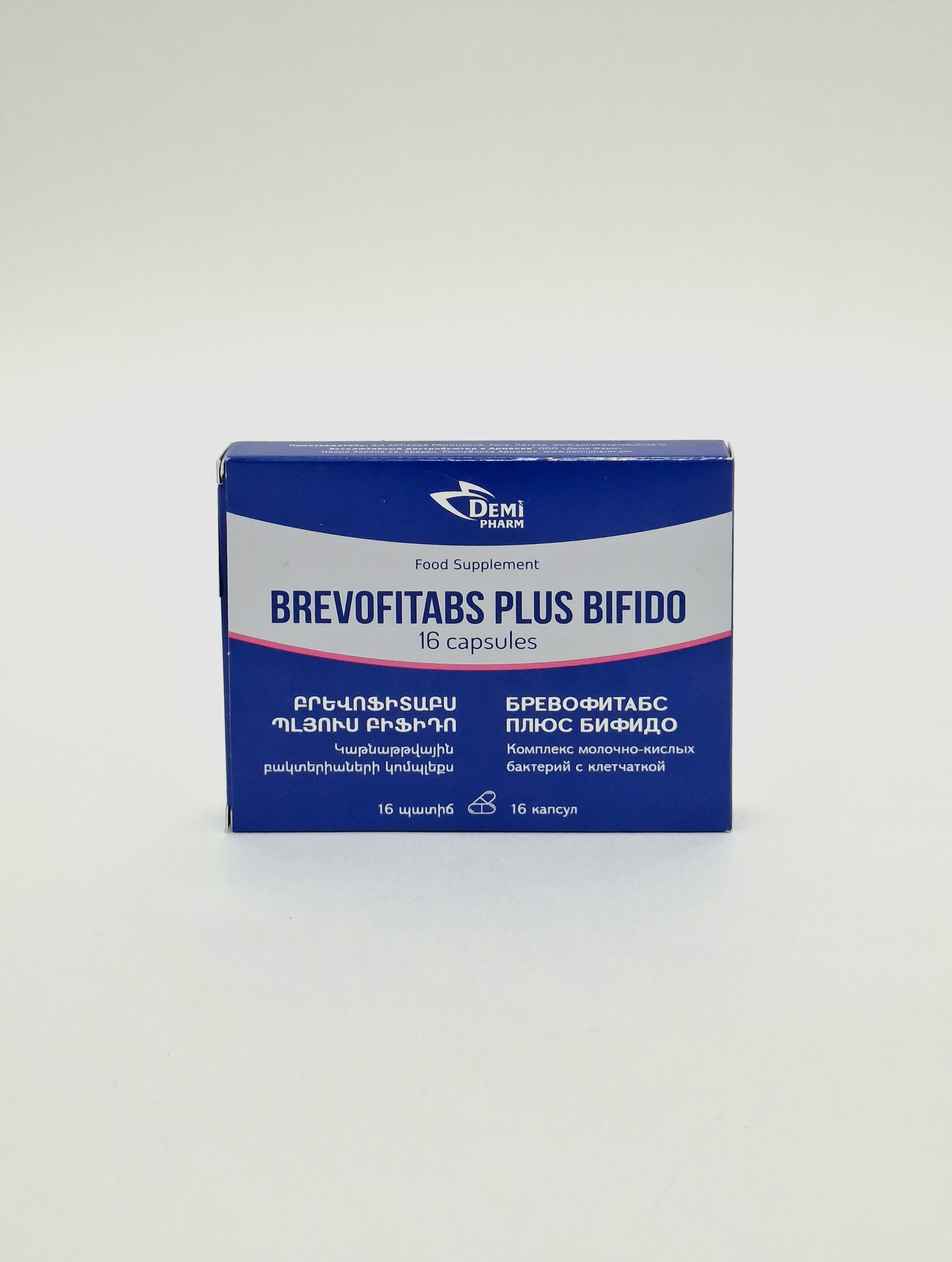 Brevofitabs plus Bifido capsules, x 16 Demi Farm, Angliya