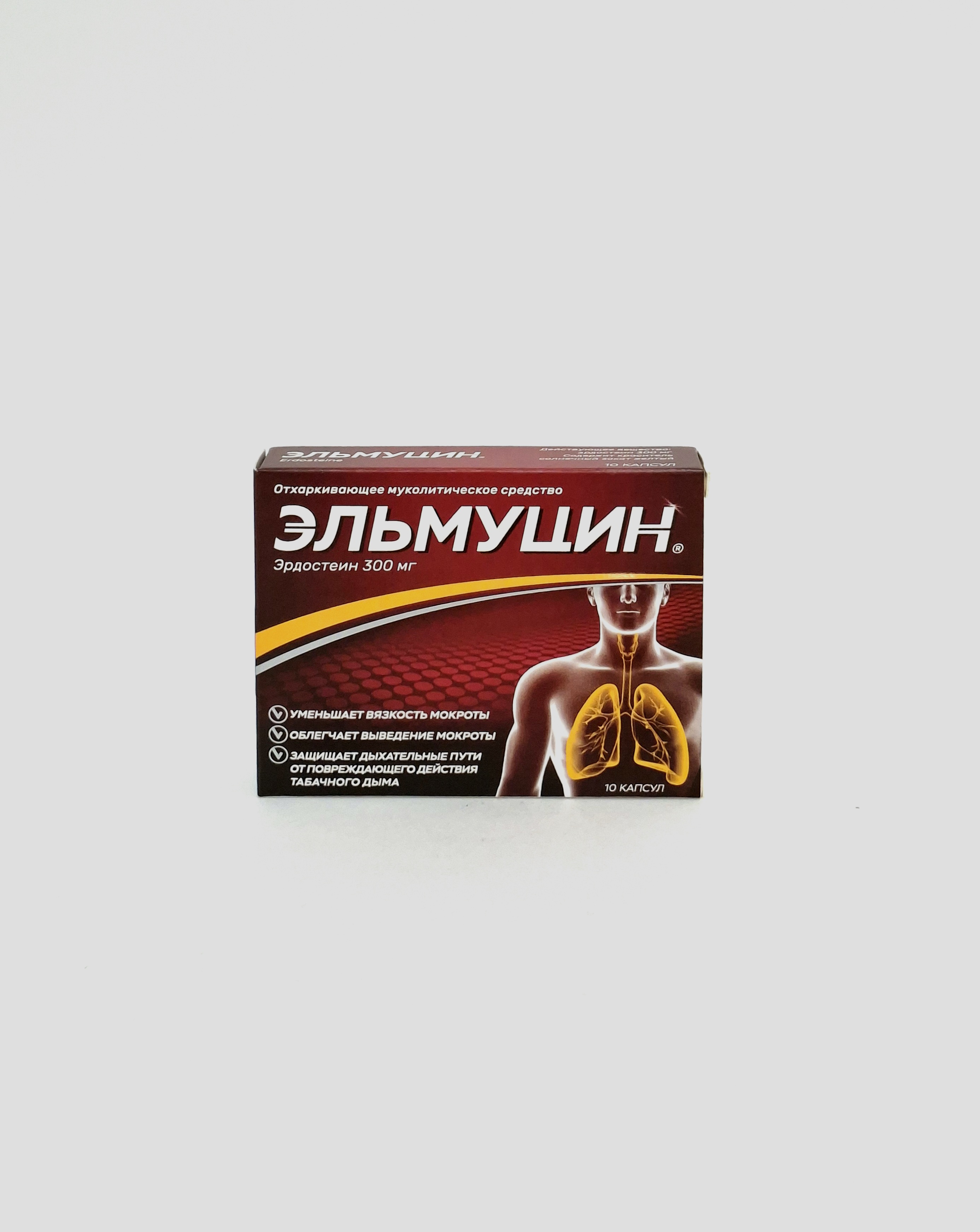 Elmucin capsules 300mg x 10 Alium