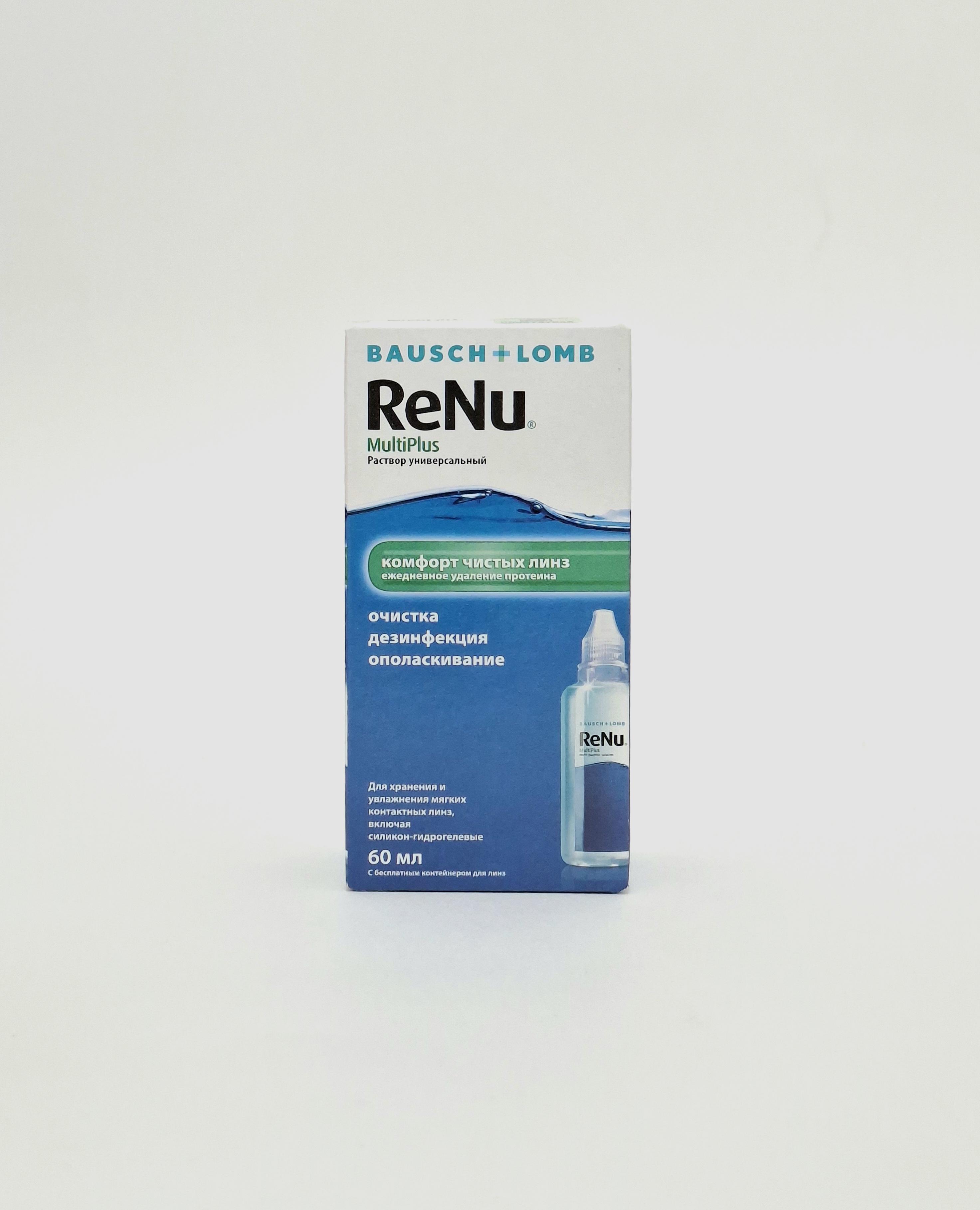 Re Nu Multi Plus solution 60ml, Renyu for myagkikh kontaktnykh lenses Italy