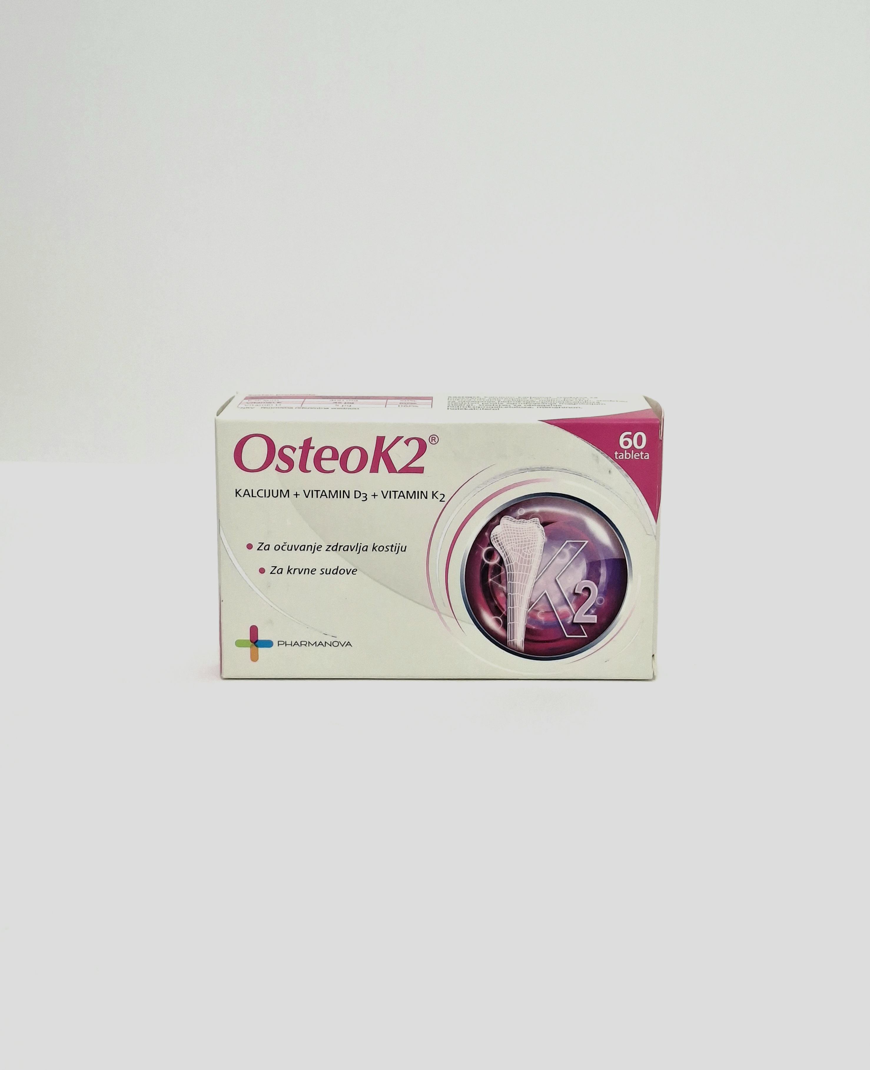 Osteo-K2 tablets x 60 Farmanova, Serbia