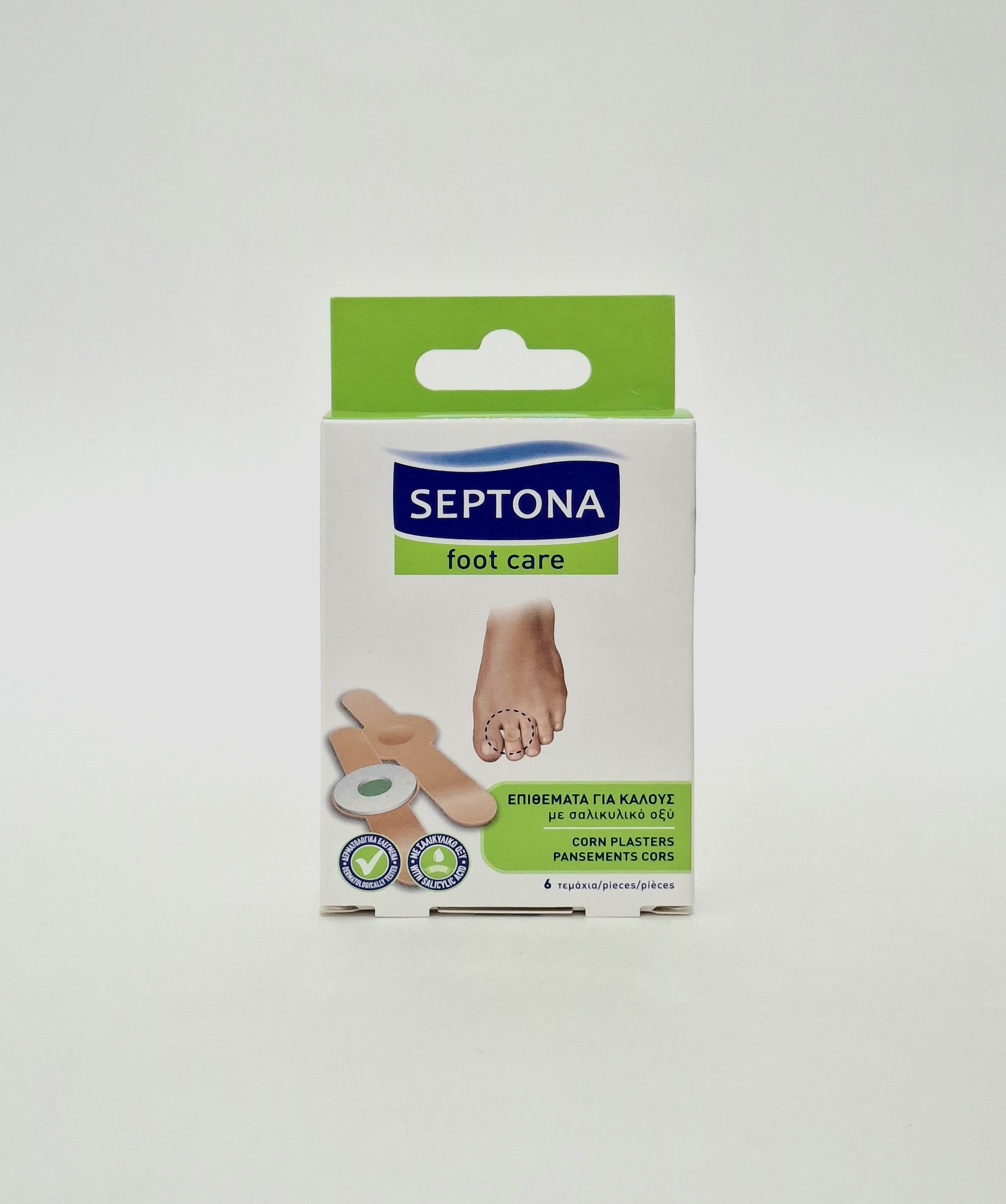 Adhesive plaster mozolnyy x 6 with salitsilovoy kislotoy, code 3604 Septona