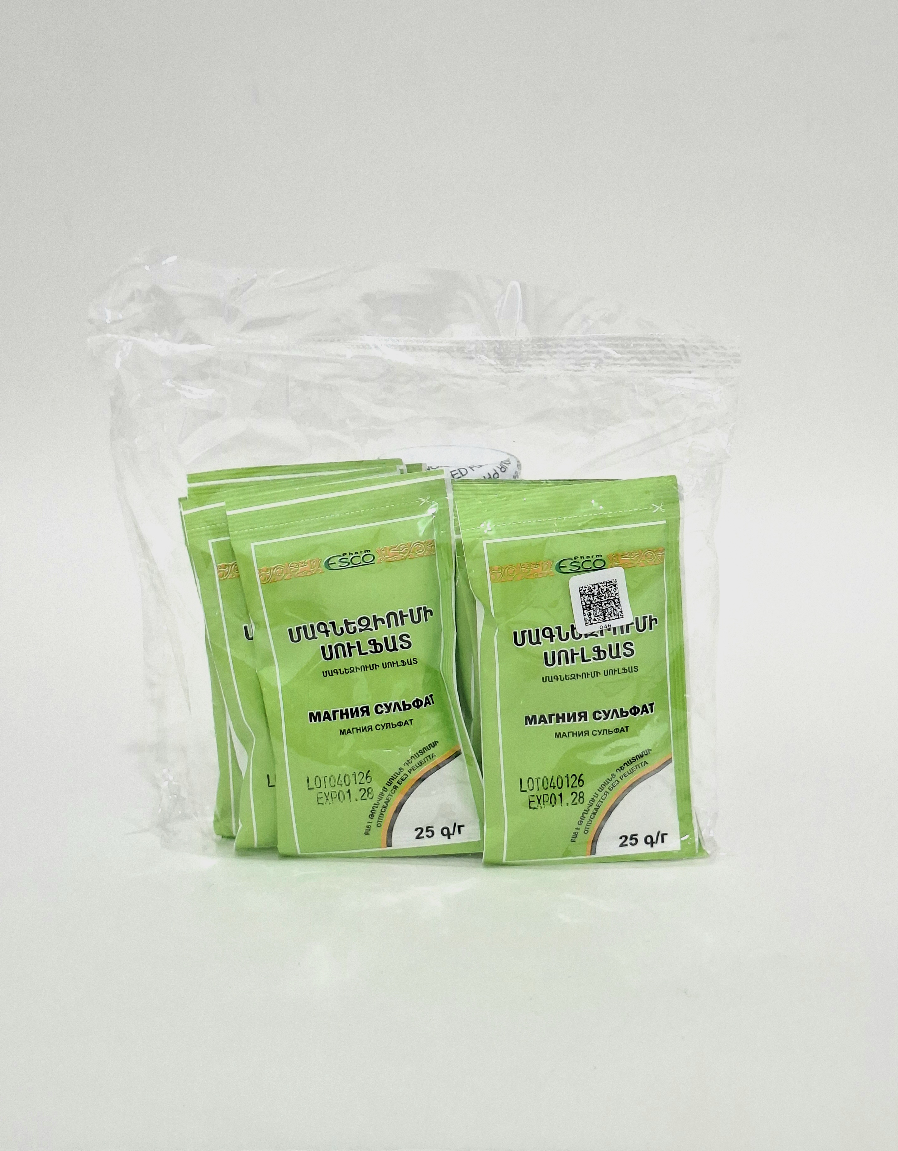 MAGNESIUM sulfate powder 25g x 10 Esko farm