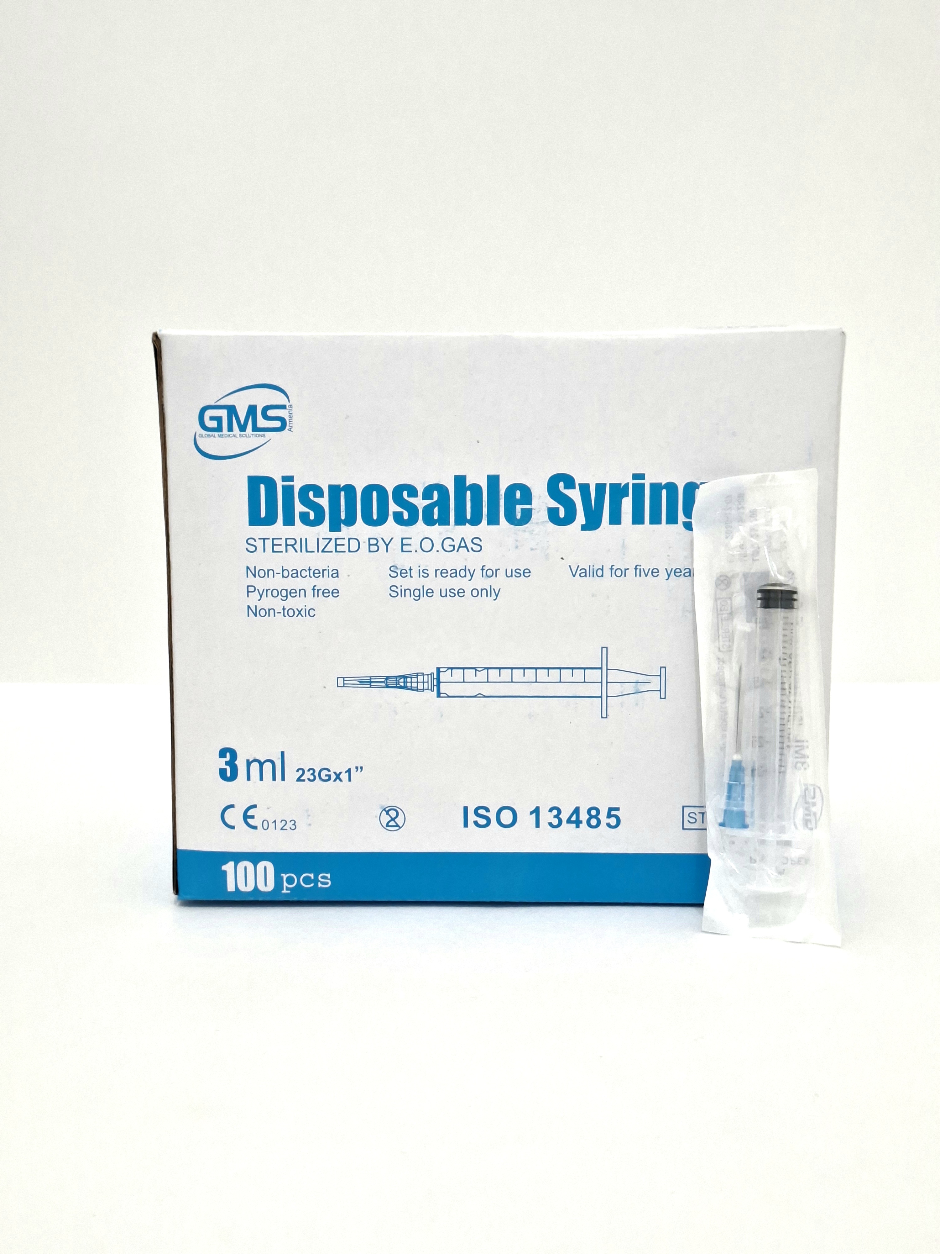 Syringes 3ml 23G x 1 1 3-x complex disposable** DzhiMS