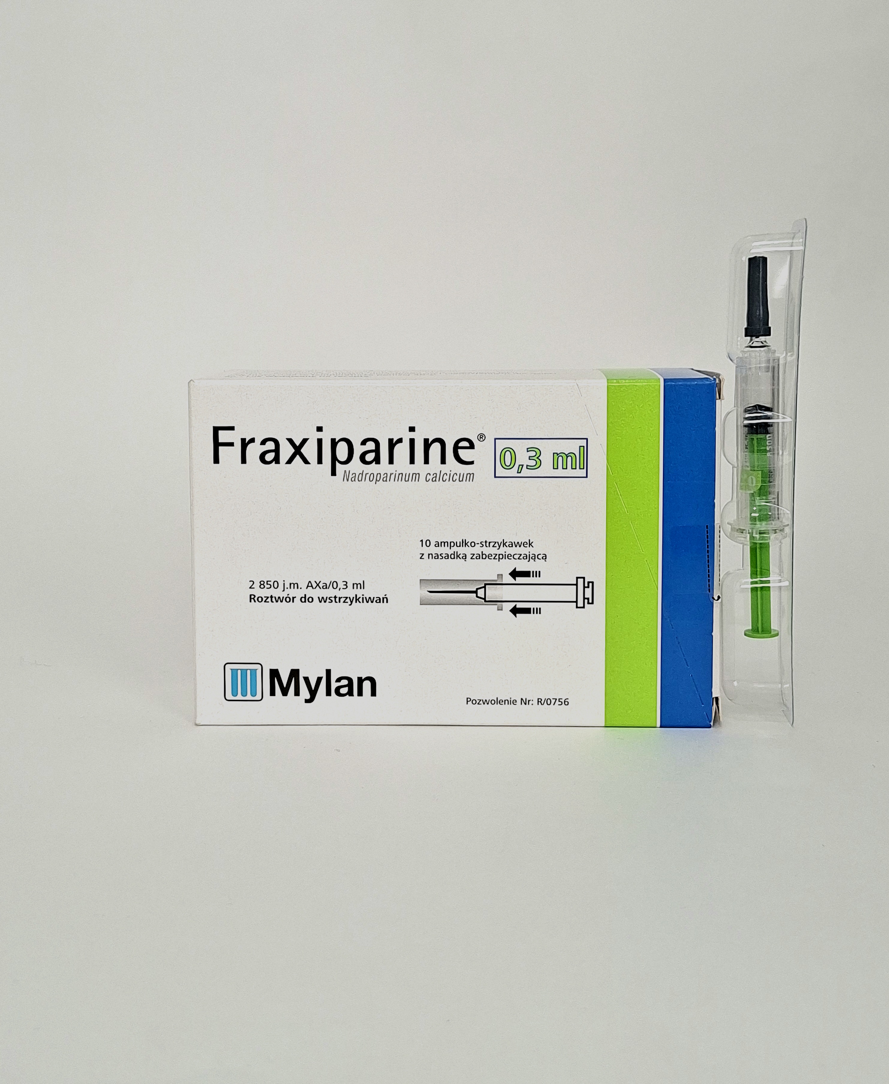 Fraxiparine 2850IU/0.3ml with shpr Glaxo Wellcome UK