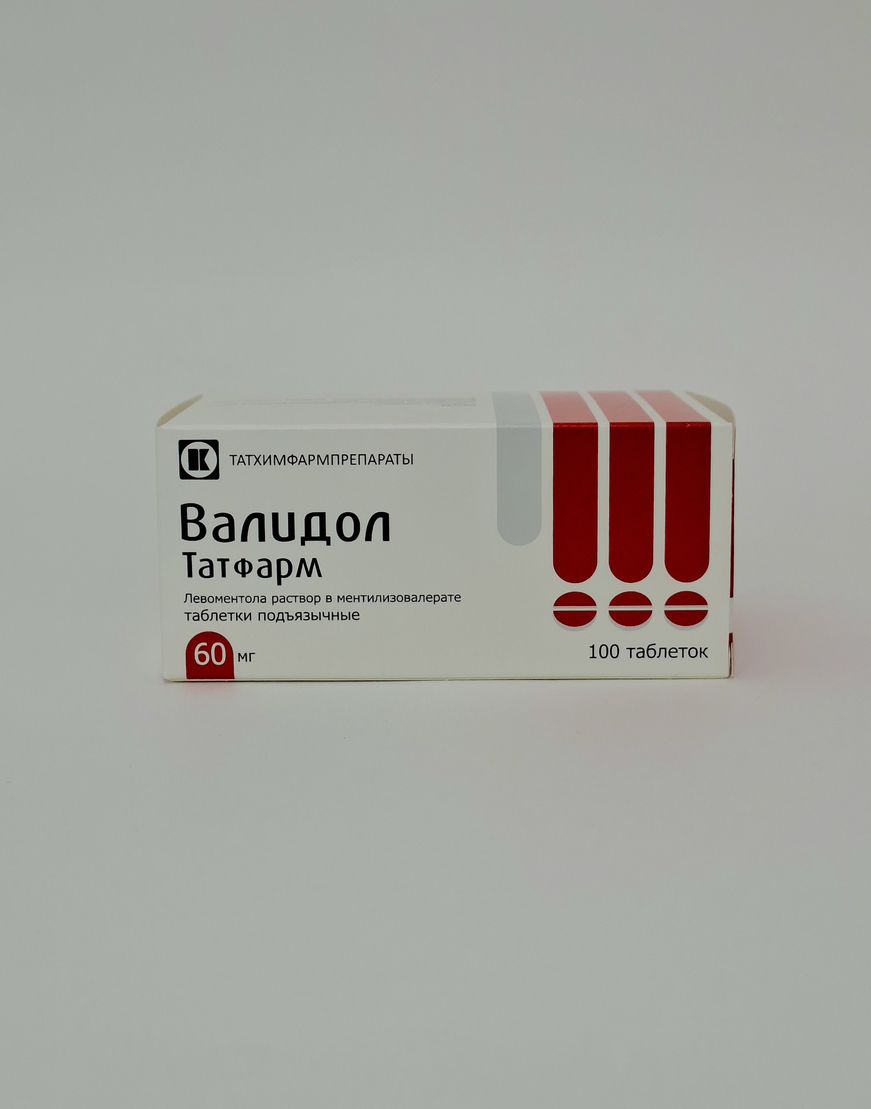 VALIDOL tablets 60mg x 100 Tatkhimfarmmedicines