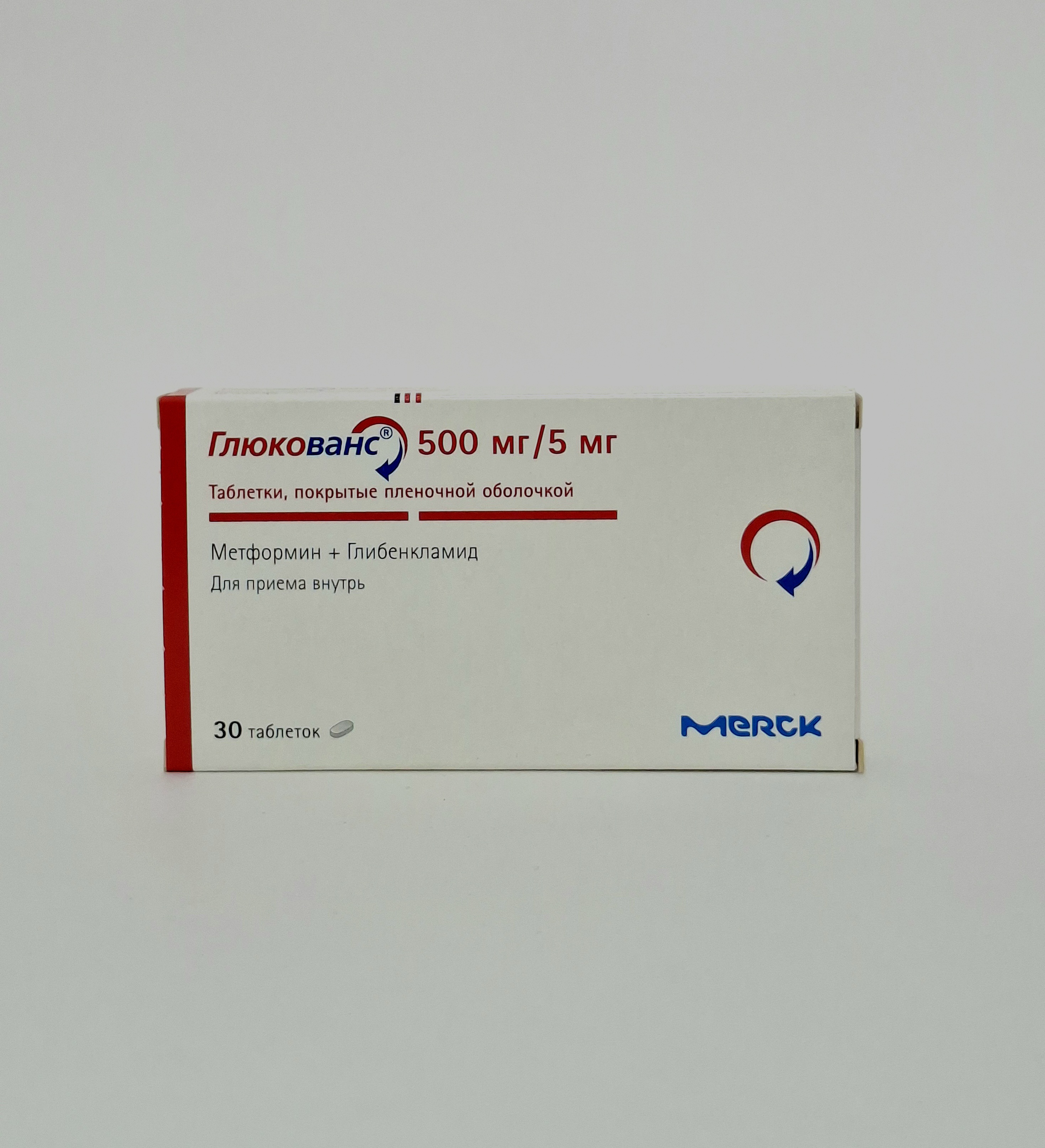 Glyukovans tablets 500mg/5mg x 30 Nikomed