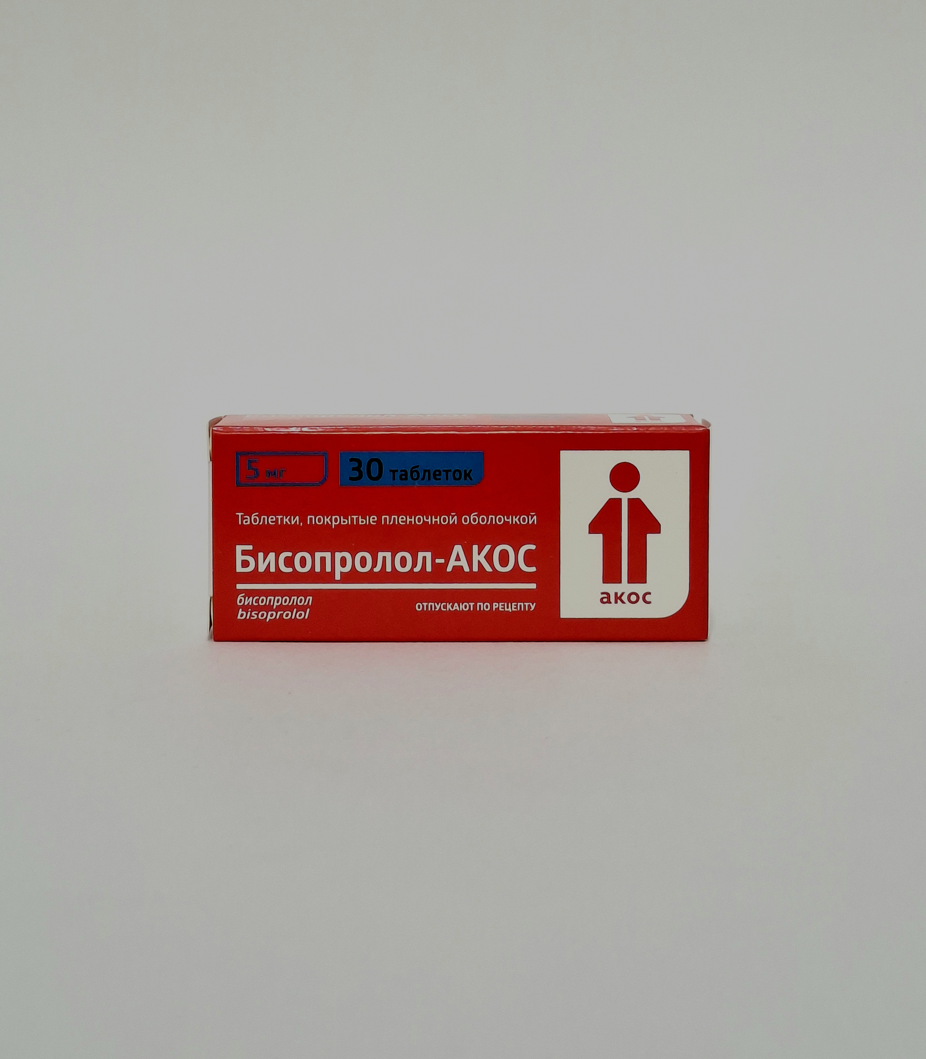 Бисопролол-Акос таб п/о 5мг х 30 Биоком.Россия