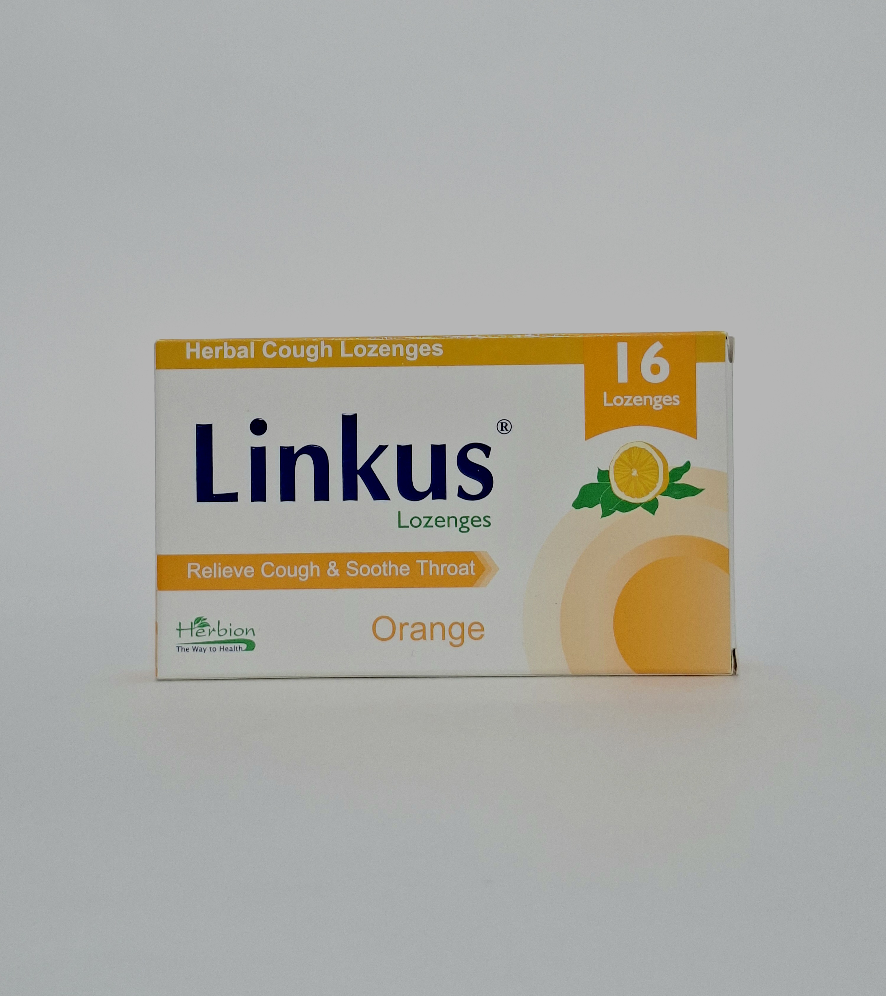 Линкас пастилки с привк. апельсина x 16 Herbion Пакистан