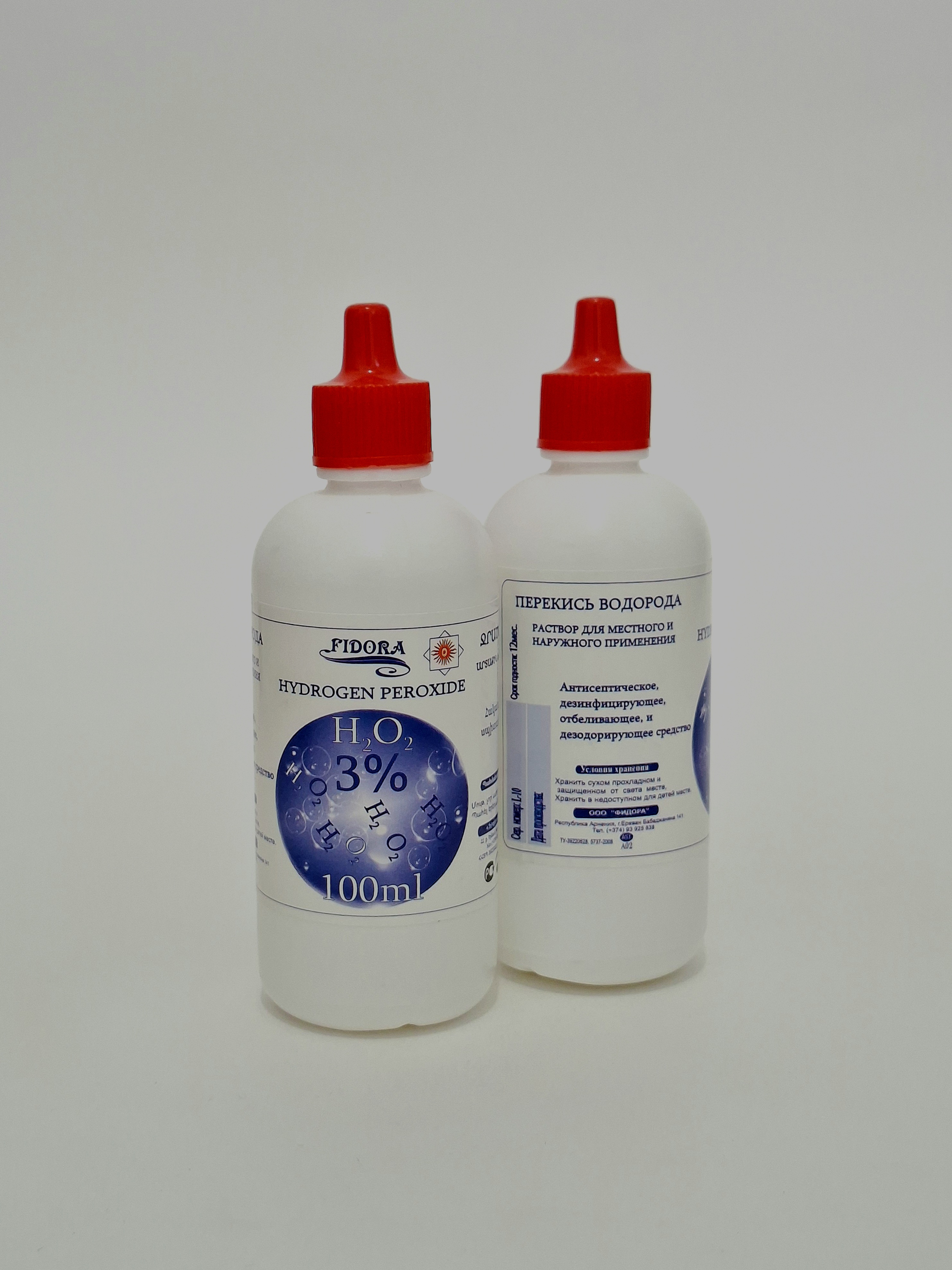 Peroxide hydrogen 3% 100ml bottle x 1 Fidora