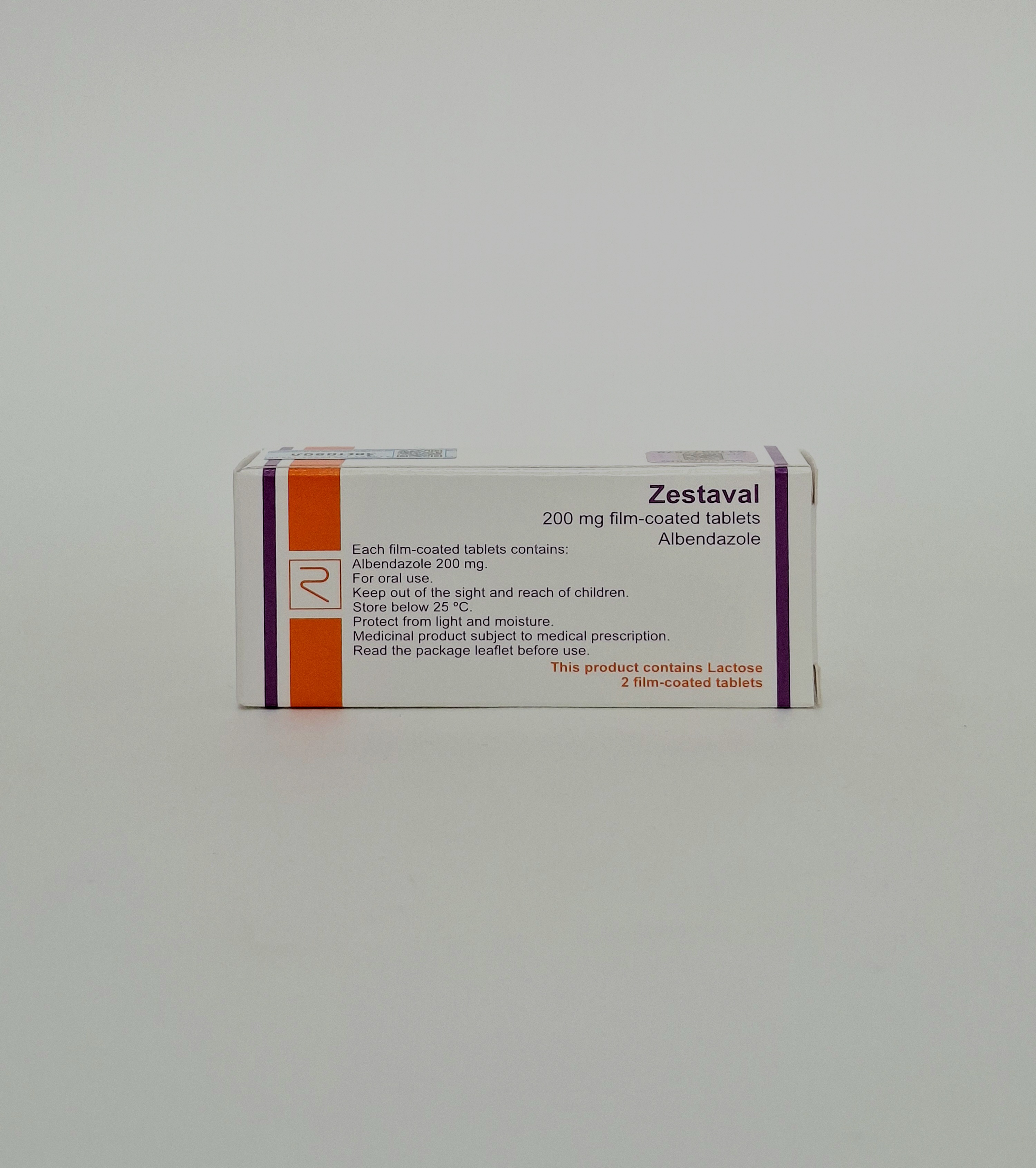 Zestaval (albendazole) 200mg tablets x 2 Remedika Kipr