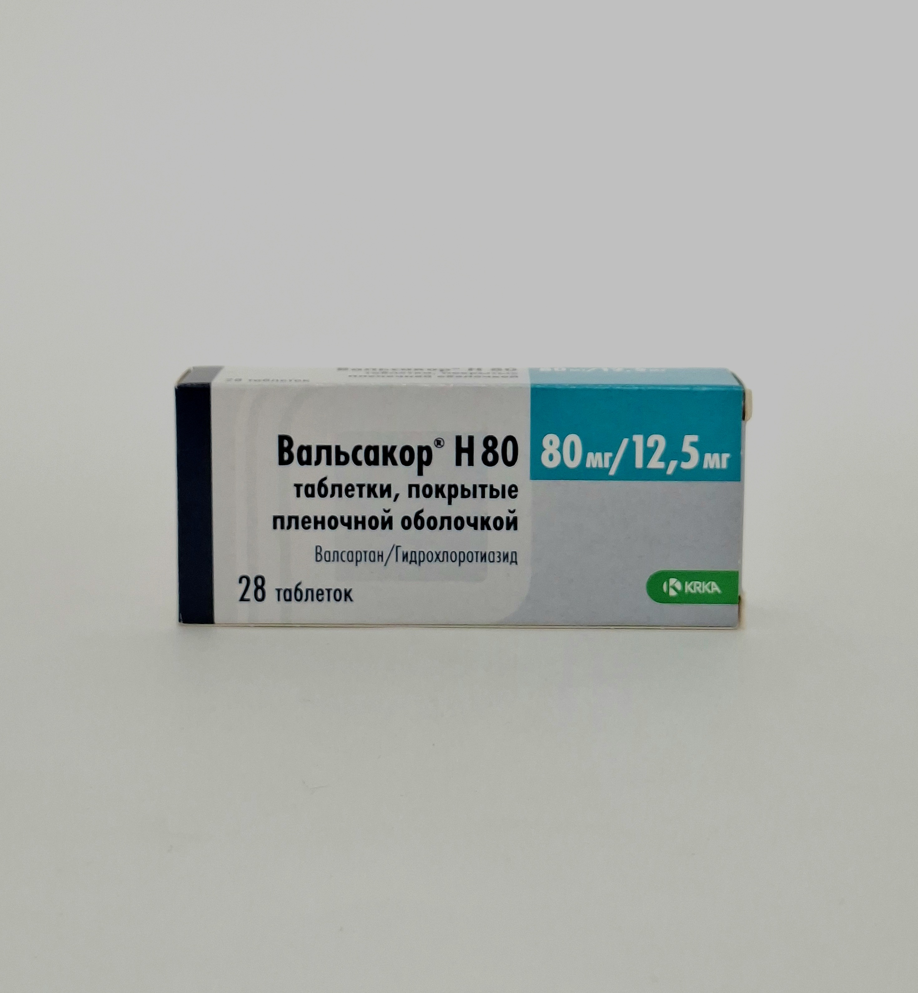 Valsacor x 80 tablets 80mg/12.5mg x 28 KRKA Slovenia