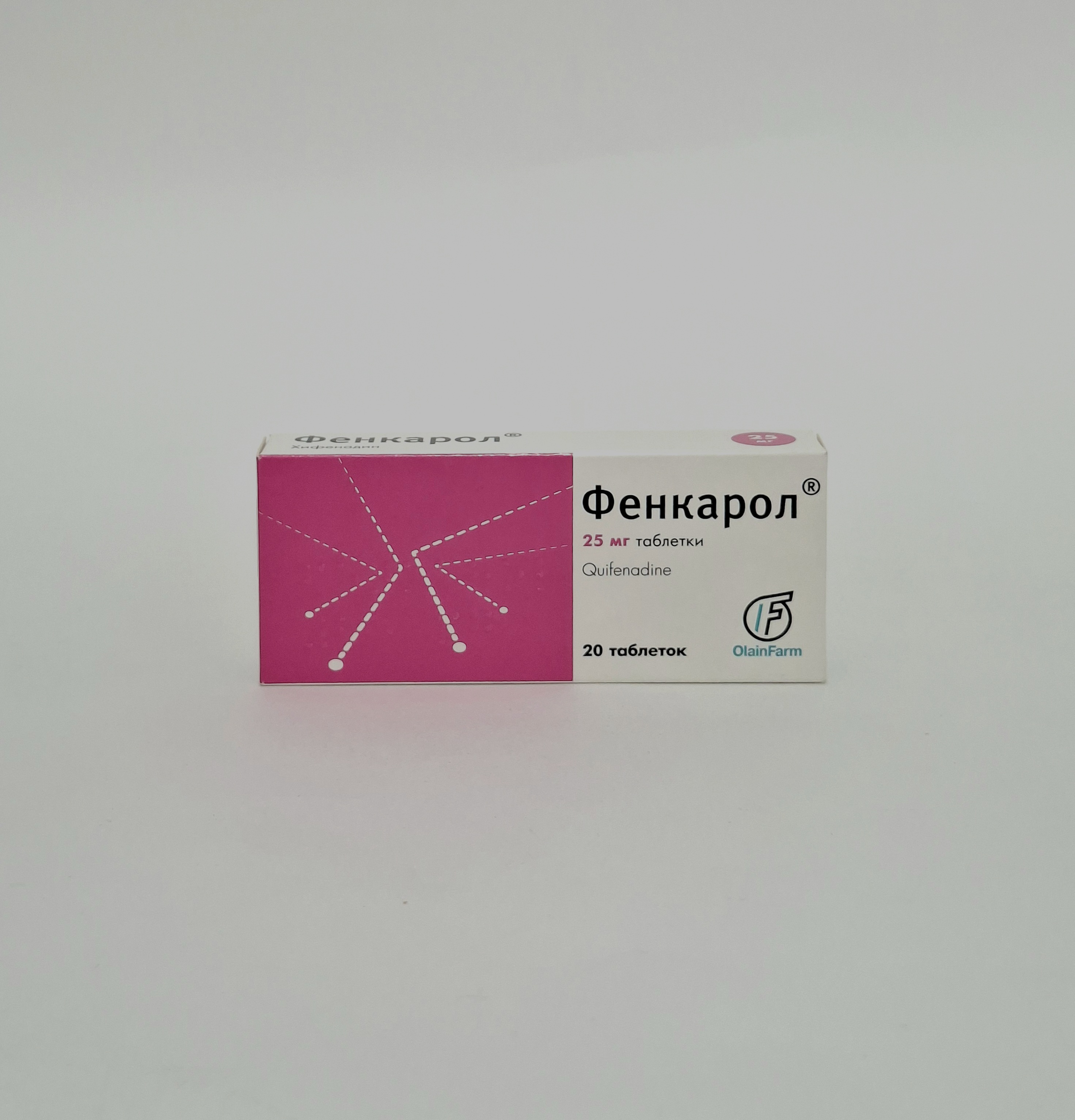 Фенкарол таб. 0,025 №20 Олайнфарм АО