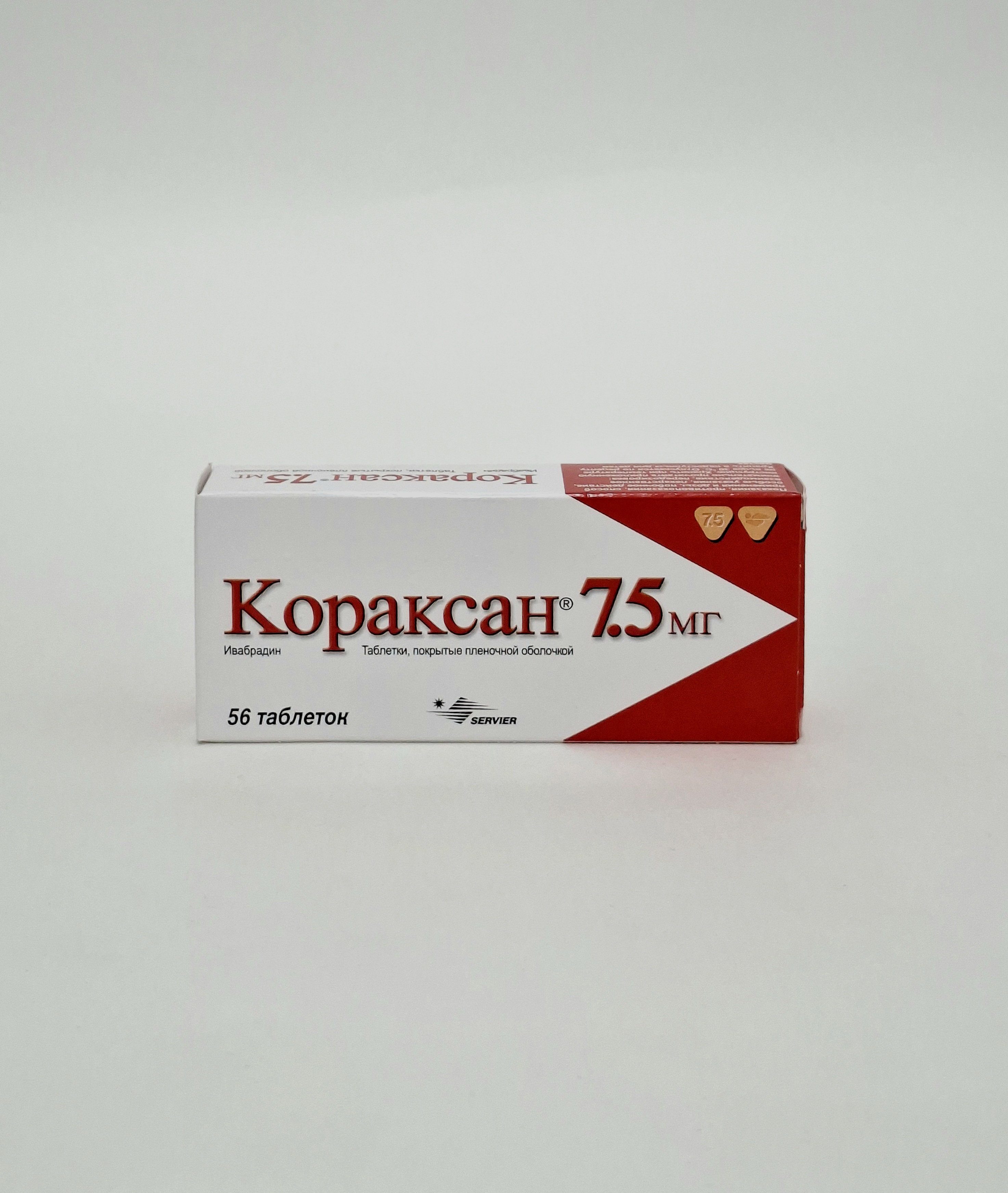 Кораксан таб. 7.5мг х 56 Сервье Франция