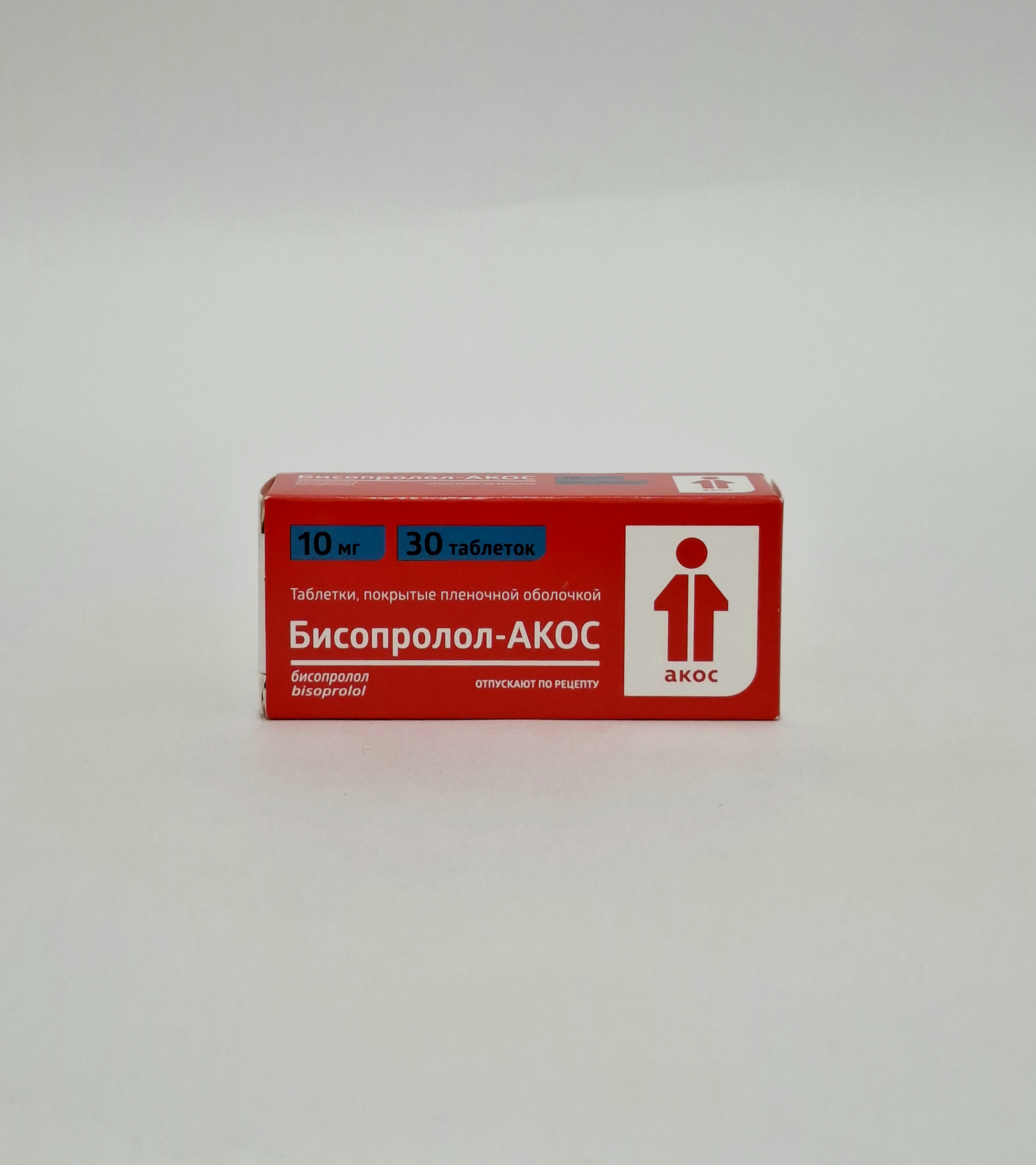 Bisoprolol-AKOS coated tablets 10mg x 30 Biokom.Russia