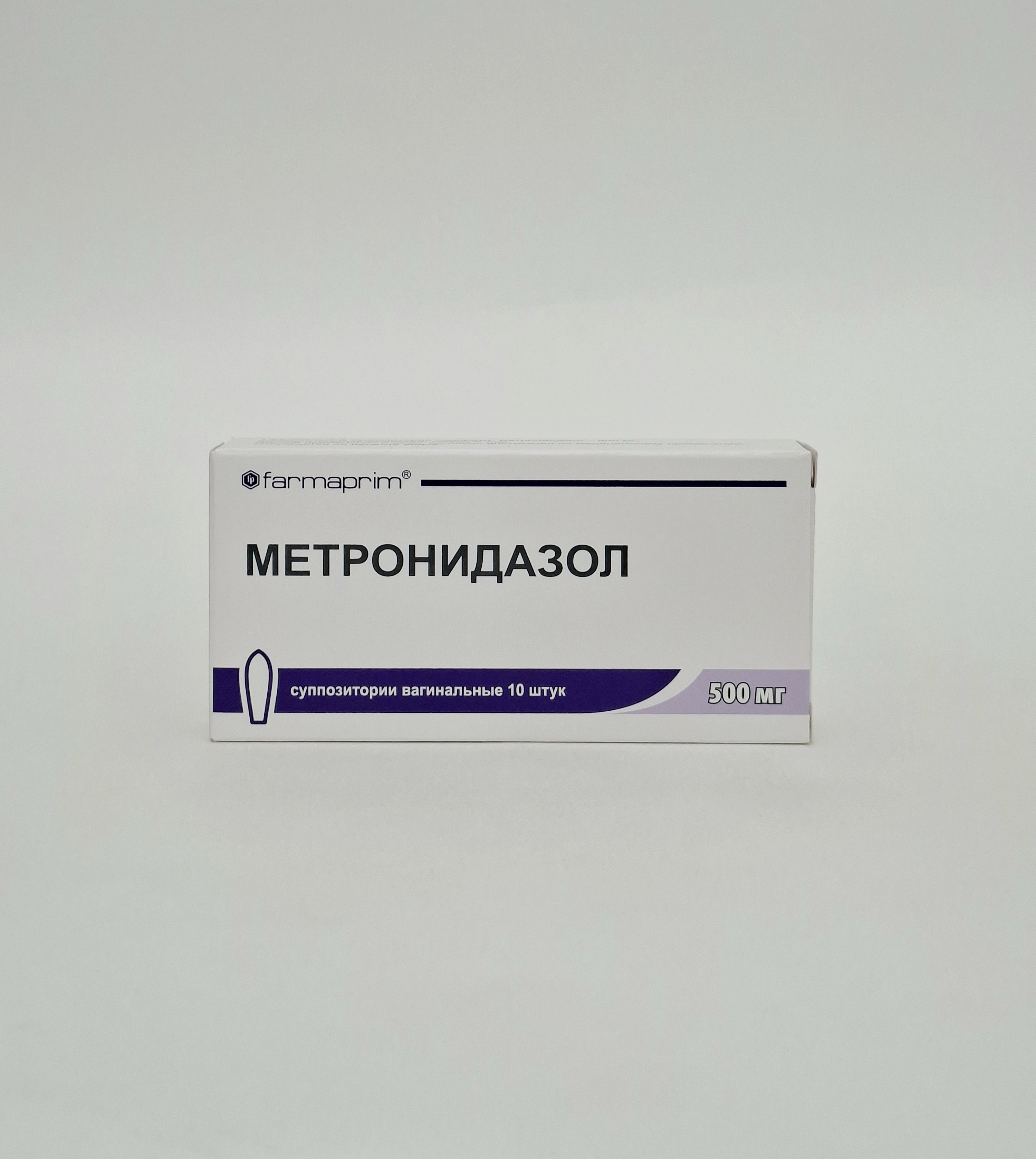 Метронидазол ваг супп 500мг №10 Фармаприм.Молдова