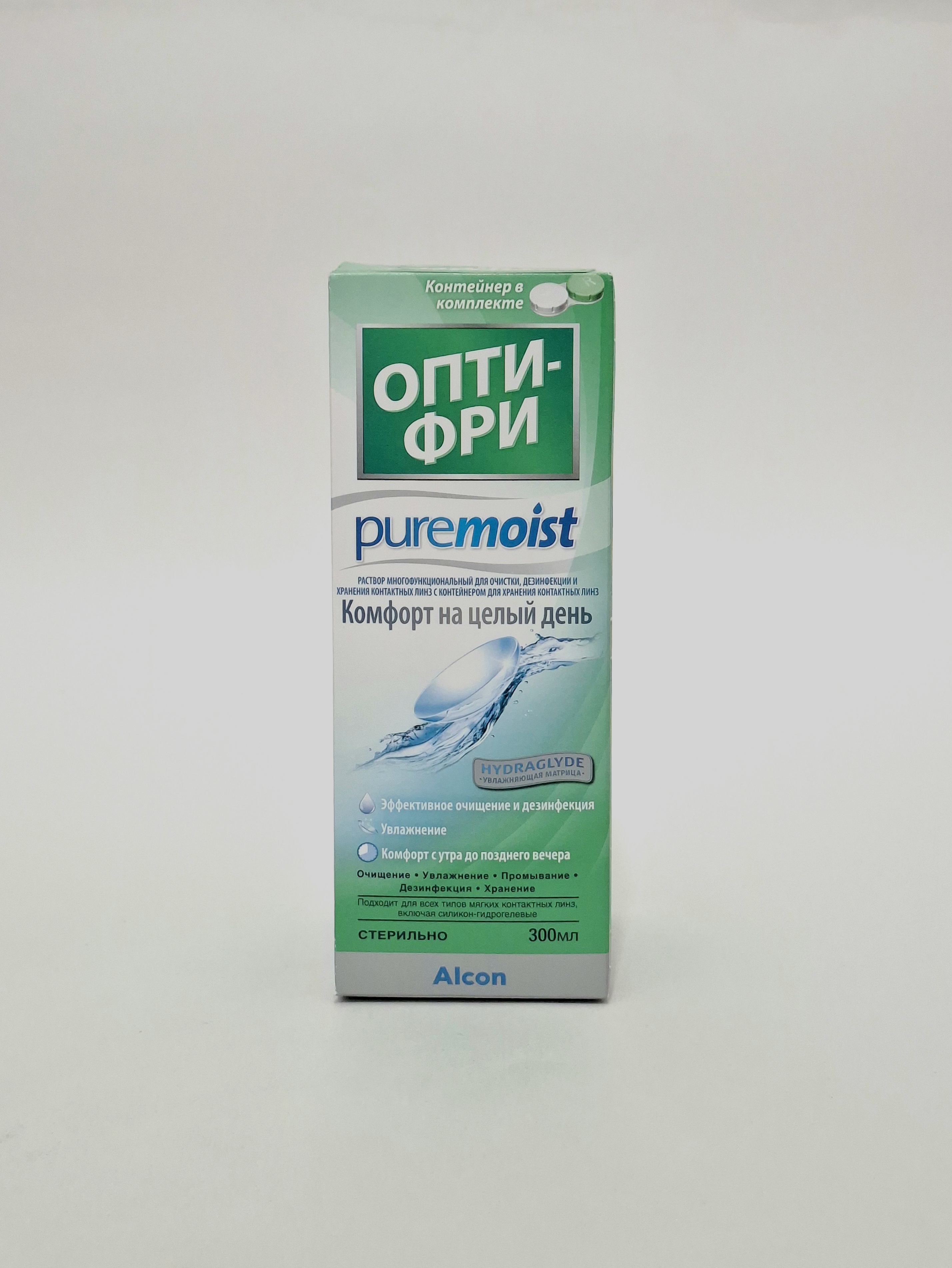 Опти-фри Pure moist р-р 300мл фл №1 Алкон