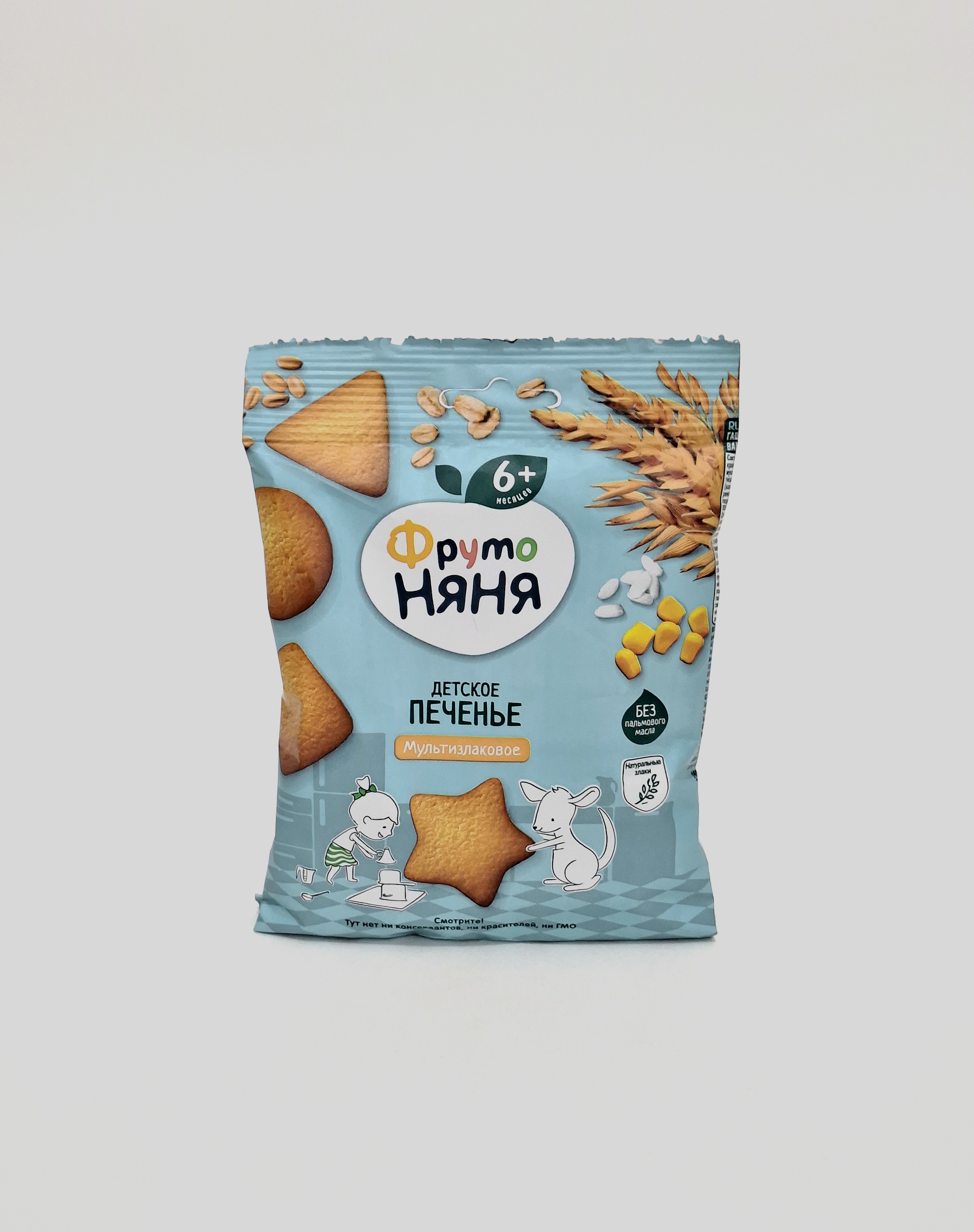 ФрутоНяня печенье Мультизлак. 6+ мес. 50г Прогресс, Россия