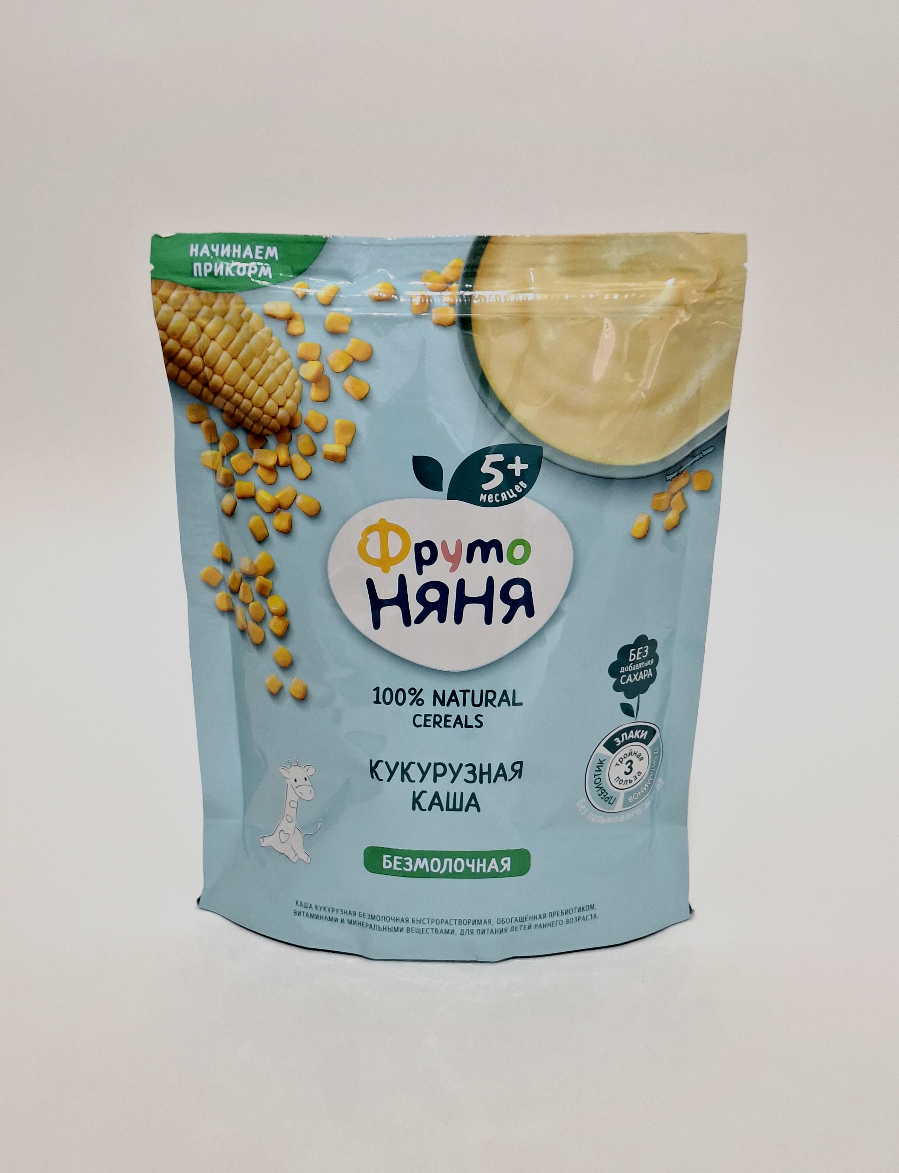 ФрутоНяня б/к Кукурузная 5+ мес. 180г Прогресс, Россия