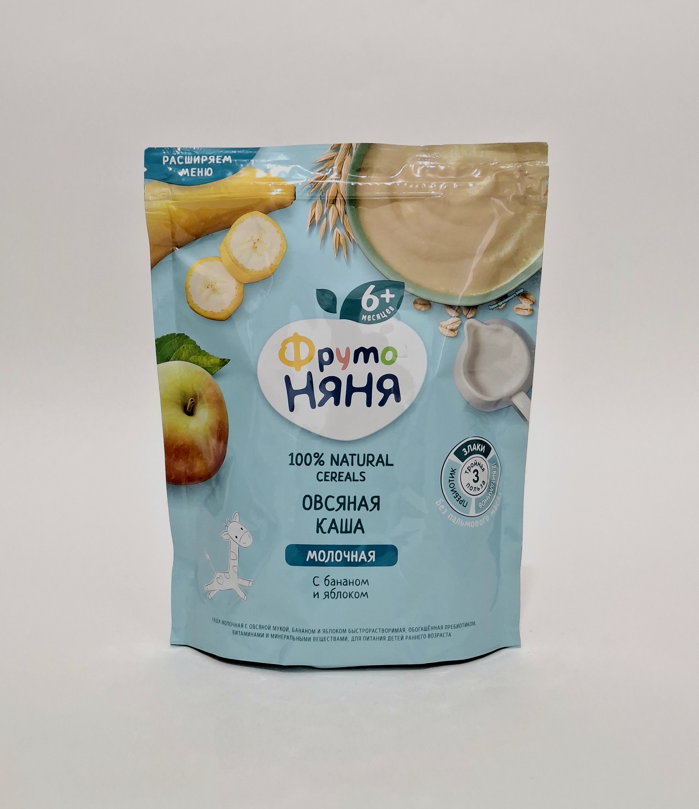 Fruto Nyanya m/for oat banana, apple 6+ months 200g Progress, Russia