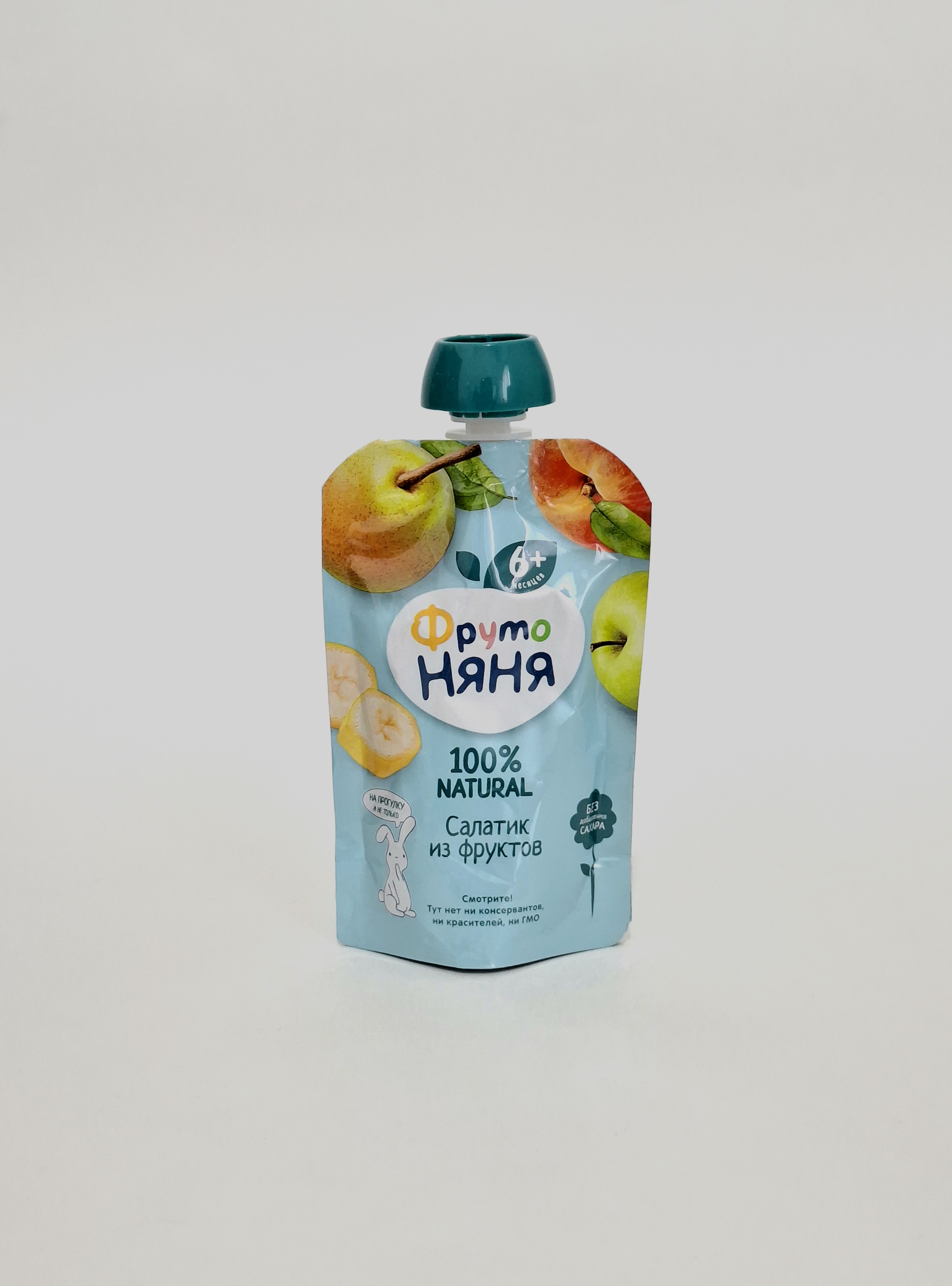 Fruto Nyanya puree fruit salad from Fruktov 6+ months 90g pouch Progress Russia
