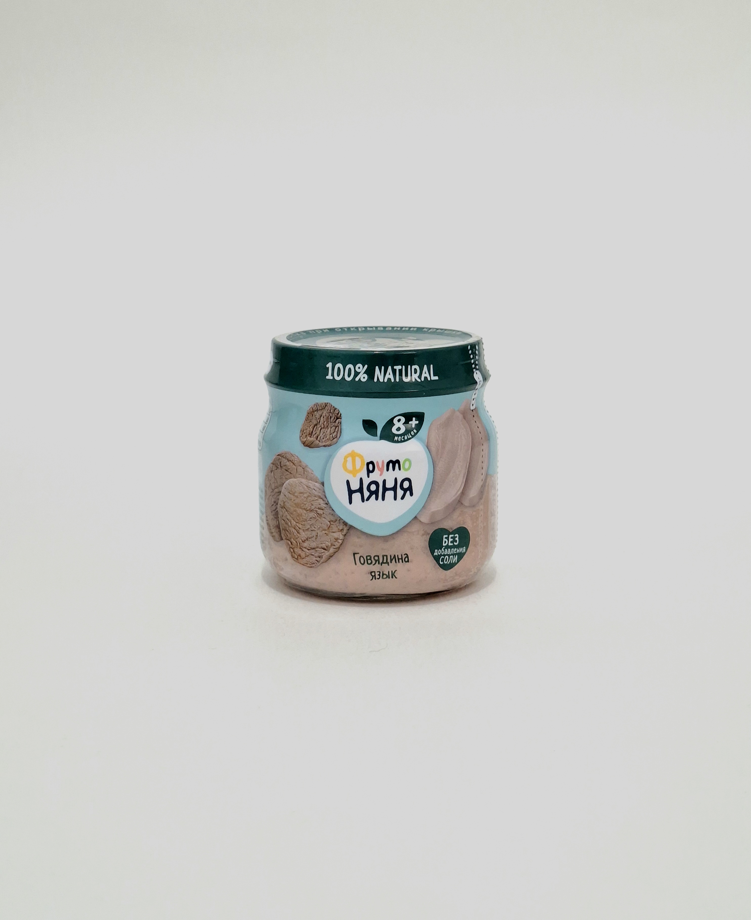 Fruto Nyanya puree meat Govyadina Yazyk 8+ months 80g Progress, Russia