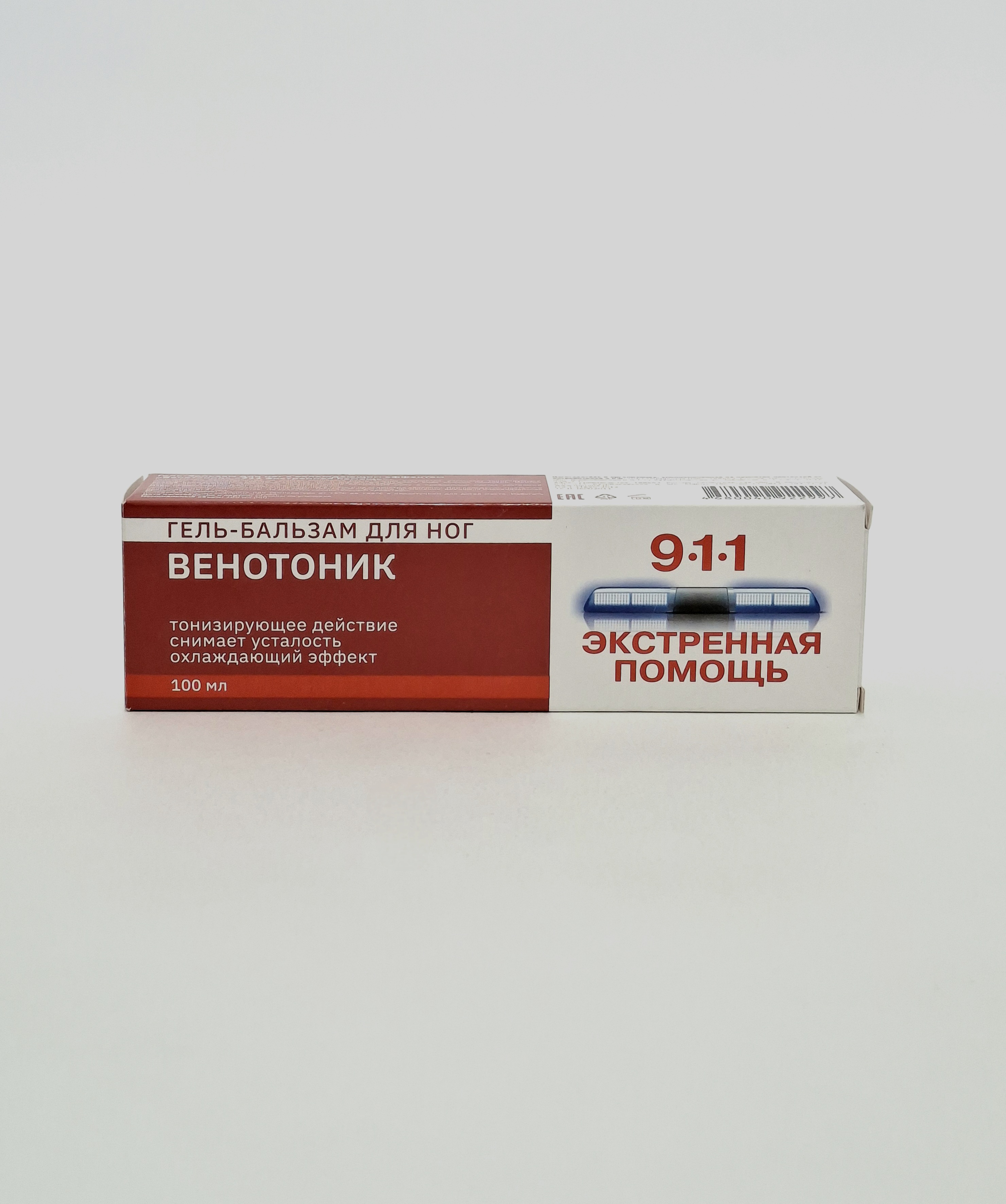 Венотоник 911 гель для ног при тяжести. боли и отеках 100мл Миролла