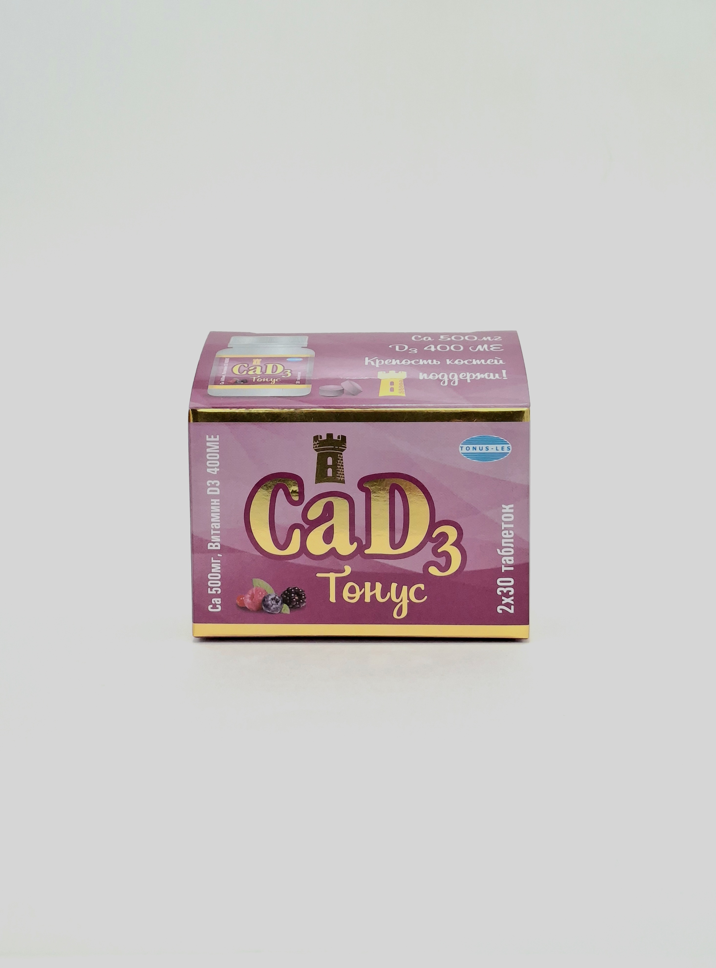 Calcium D3 500mg/400ME tablets x 60 Tonus