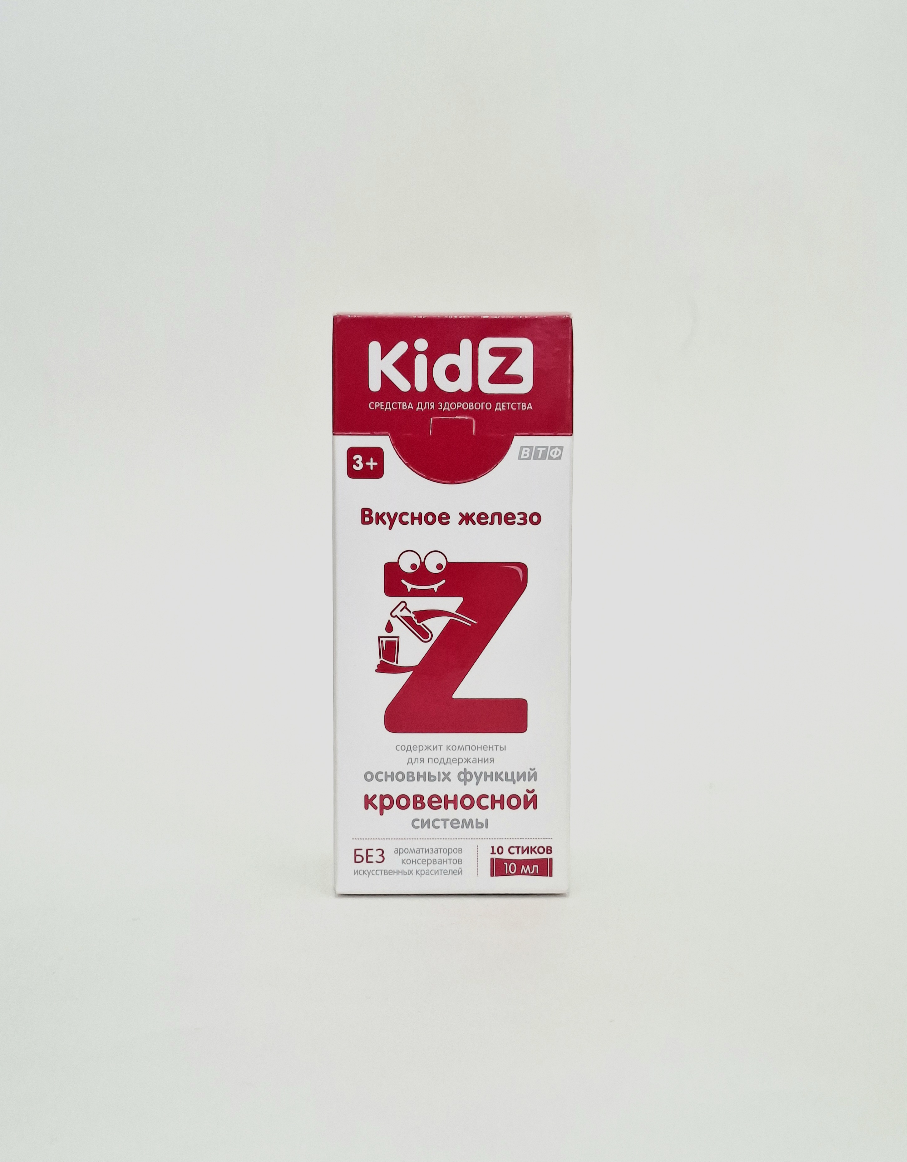 Kidz vkusnoe iron 10ml x 10 stikov VTF OOO